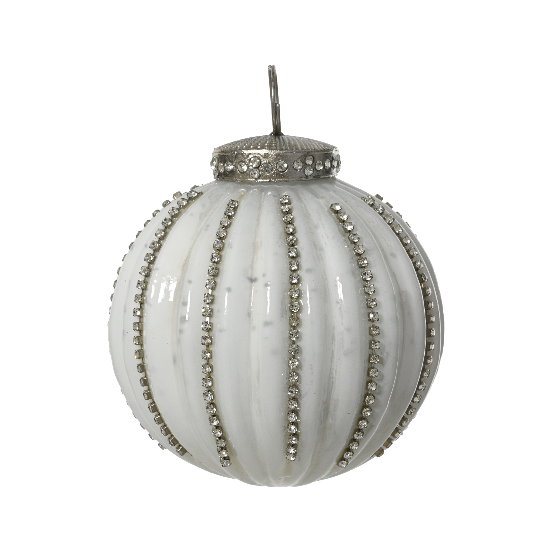 Weihnachtskugeln winterweiss