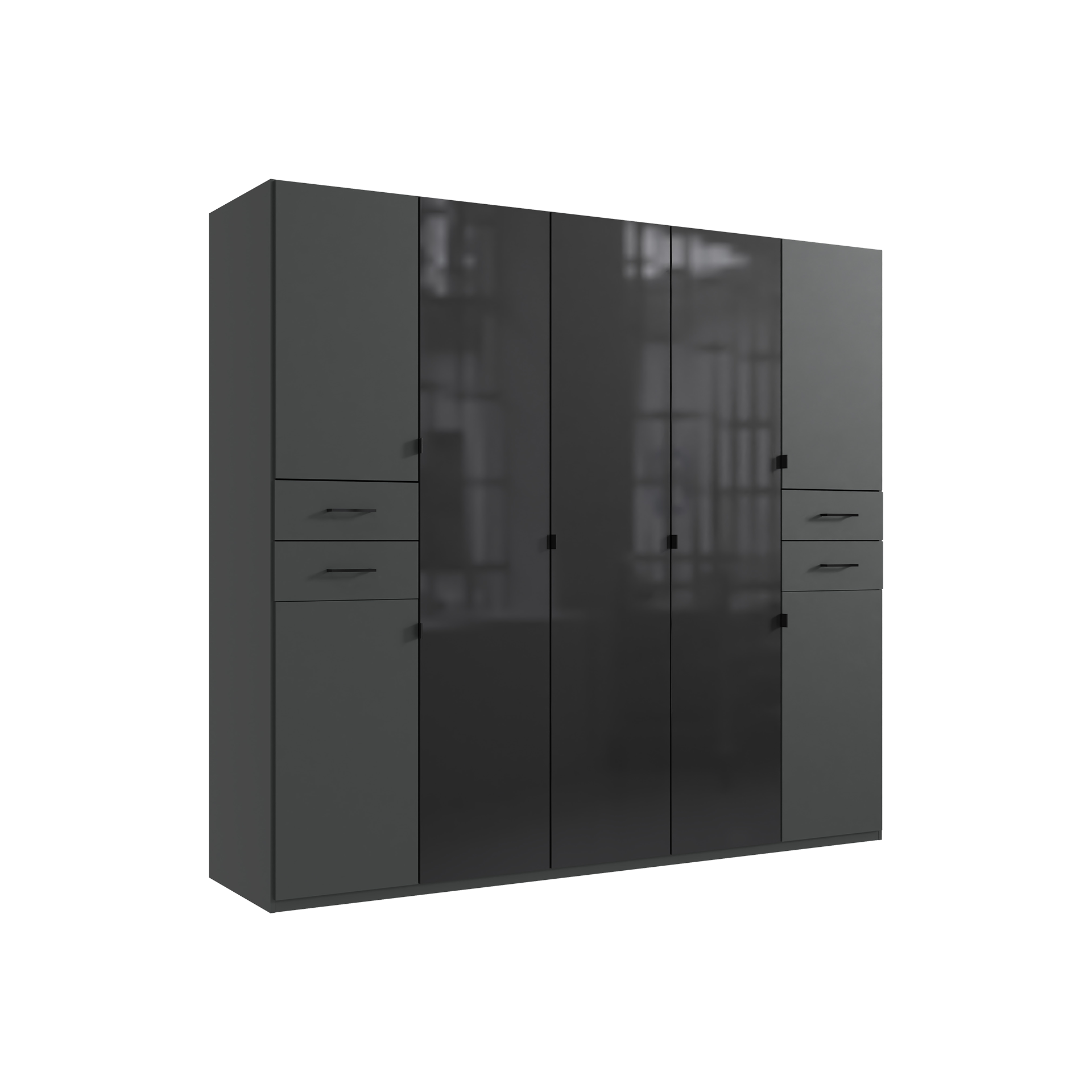 Drehtürenschrank Dessau Grau 58*225*208
