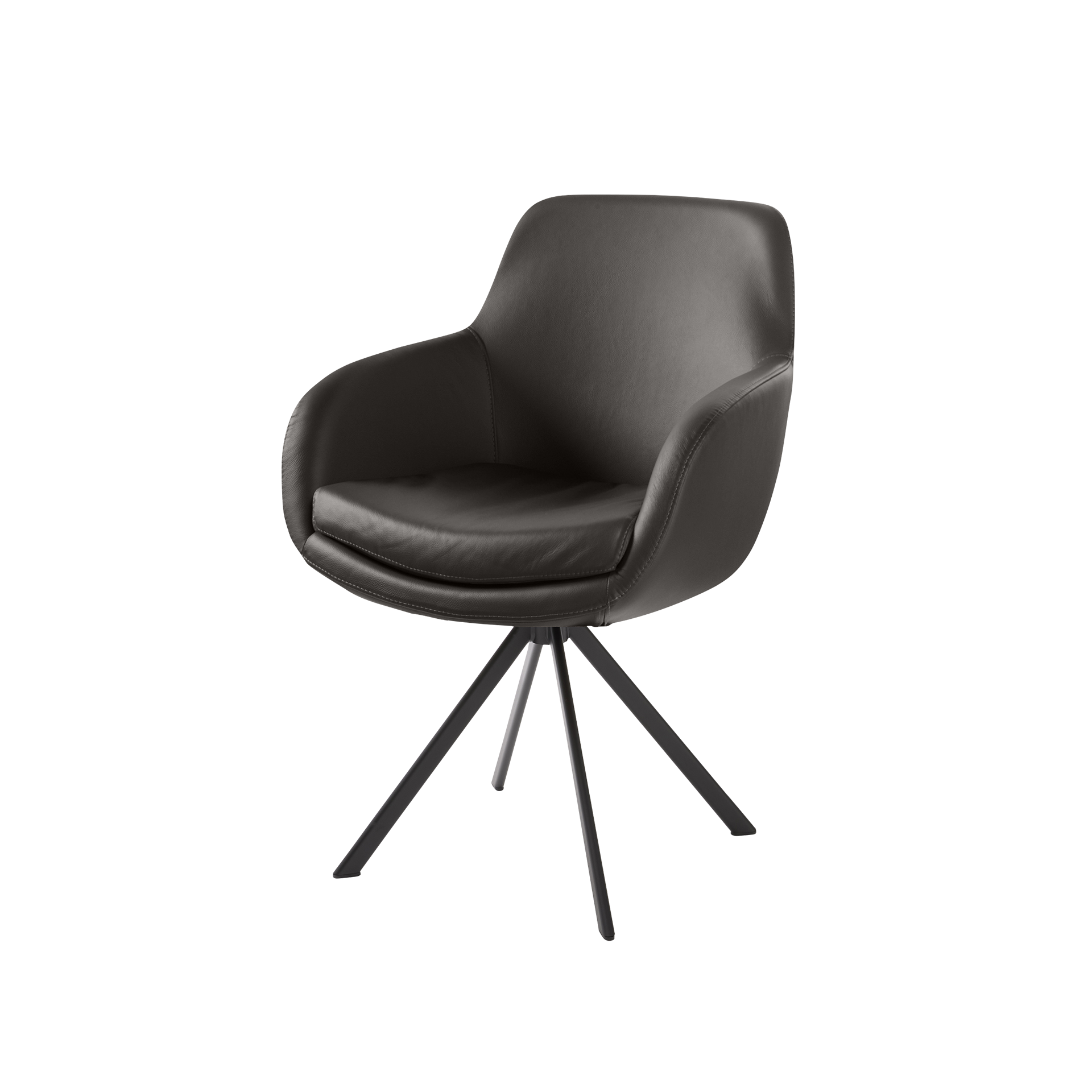 Musterring Armlehnstuhl Tavia Bezug Florenz dunkelbraun Gestell Schwarz Musterring Armlehnstuhl Tavia Bezug Florenz dunkelbraun Gestell Schwarz