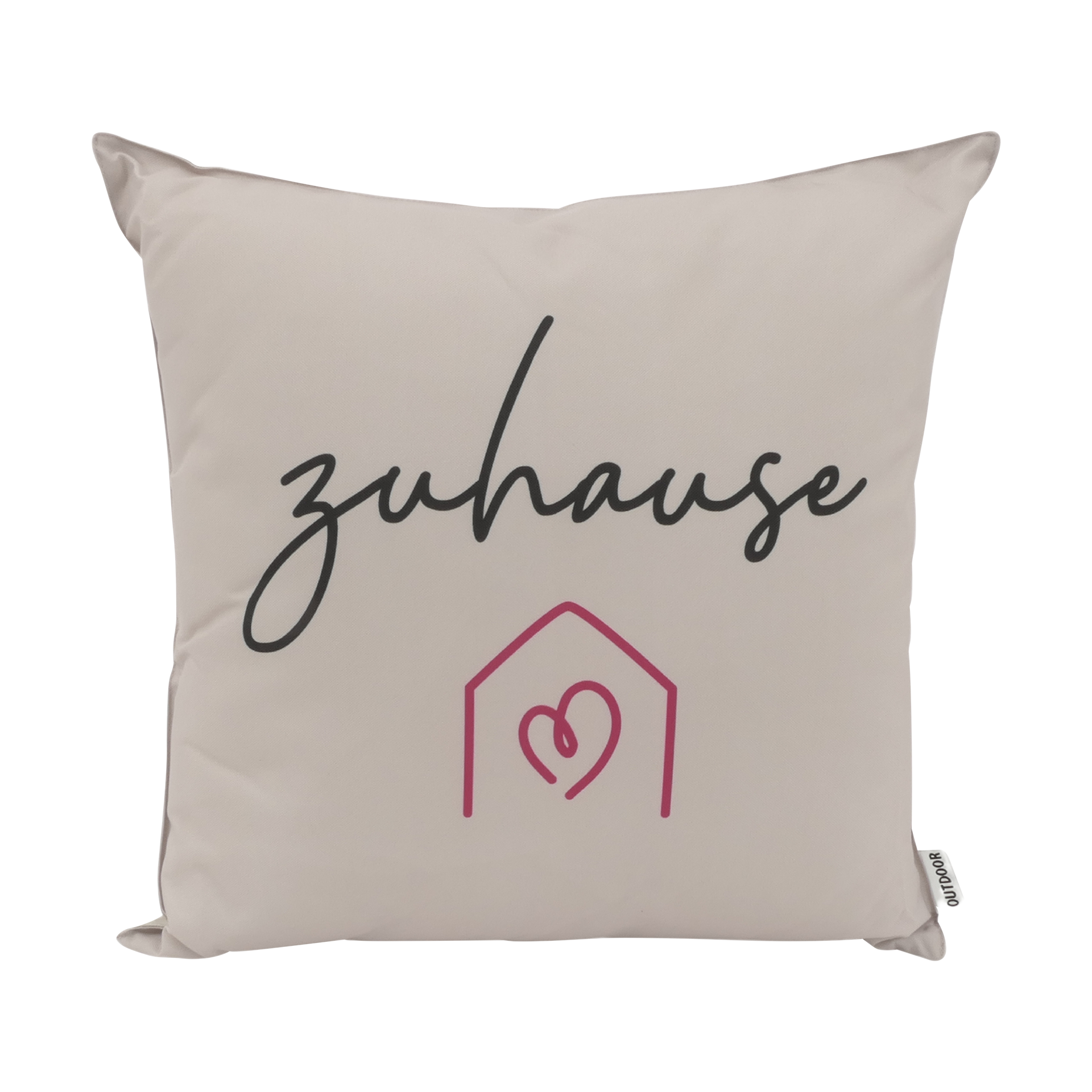 Outdoor-Kissen Zuhause Beige Black 45x45cm