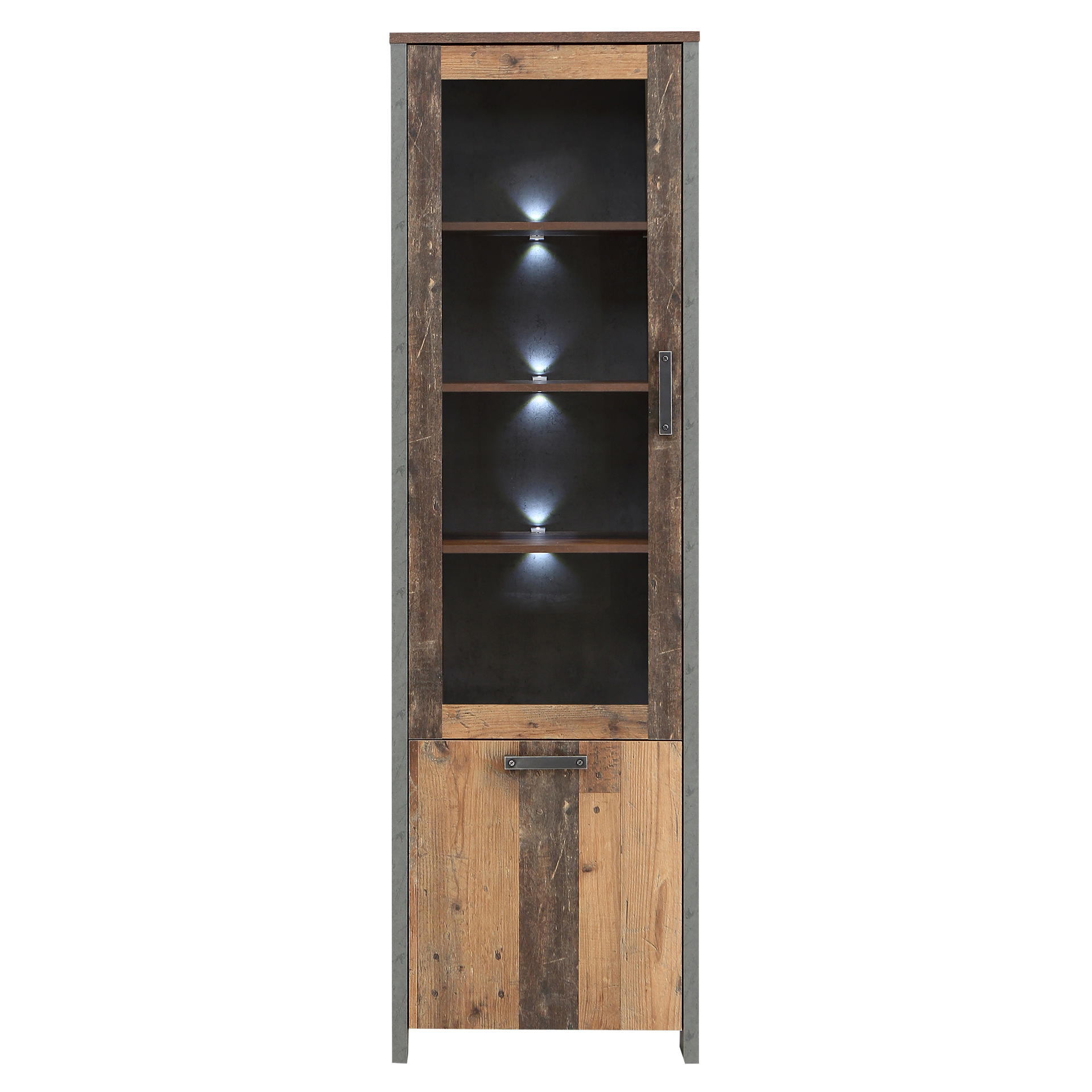 Vitrine Clay Holzfarben 41.6*62*204.7