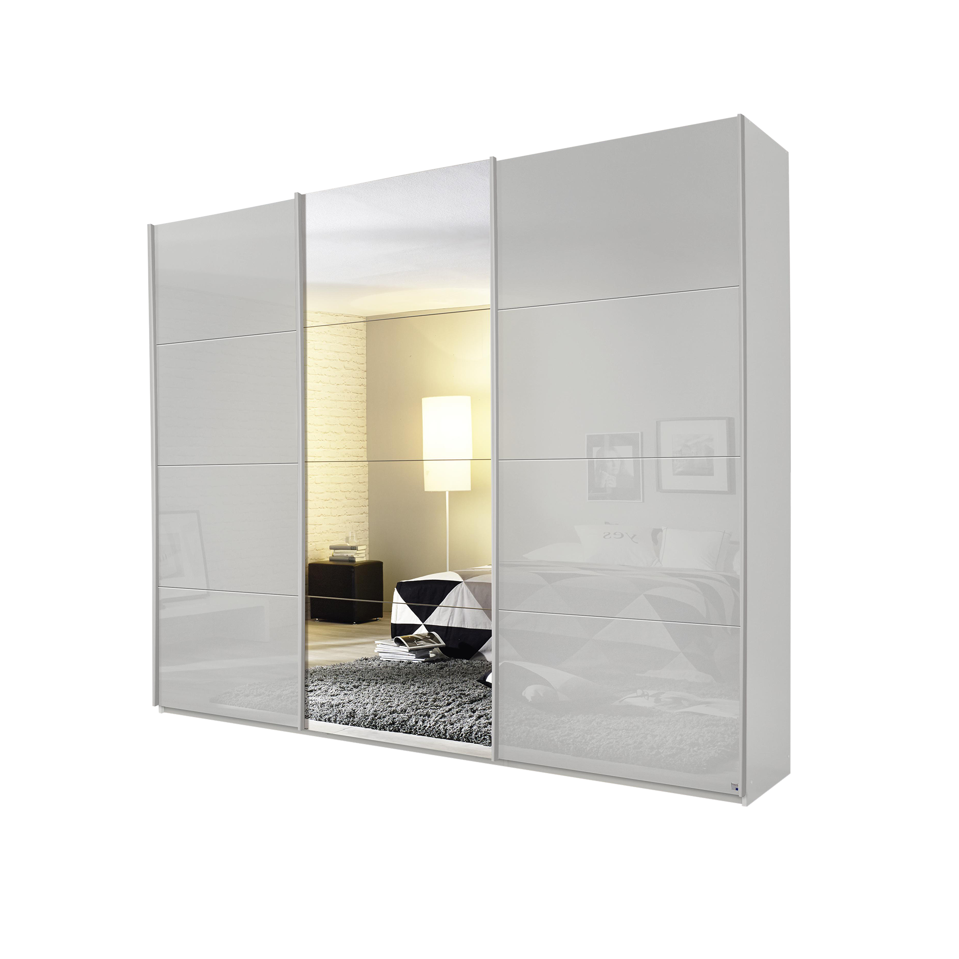 Schwebetürenschrank Kuba Grau 62*271*229 Schwebetürenschrank Kuba Grau 62*271*229