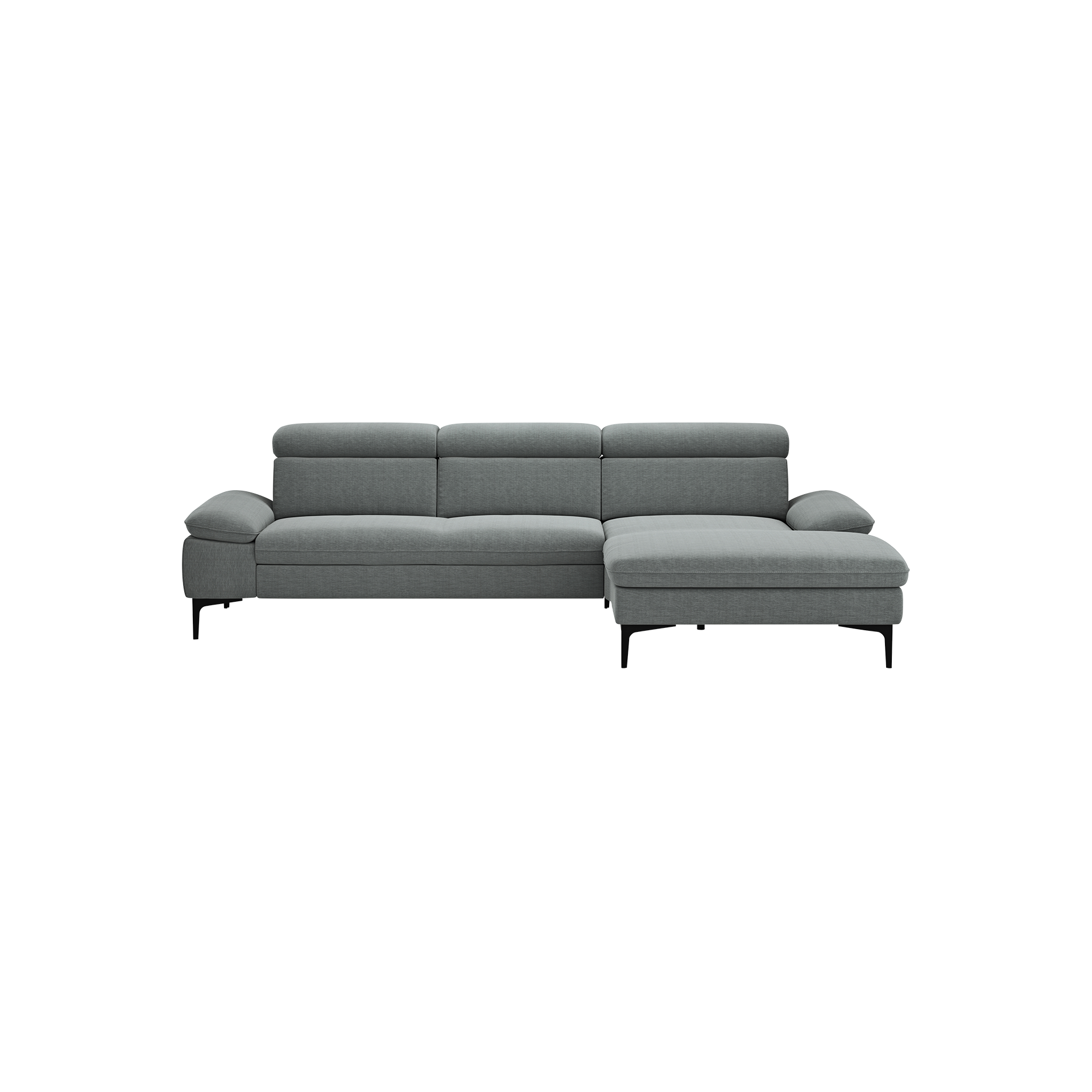Global wohnen Ecksofa Felipa Plump Rücken echt, Kopfteilverstellung Global wohnen Ecksofa Felipa Plump Rücken echt, Kopfteilverstellung