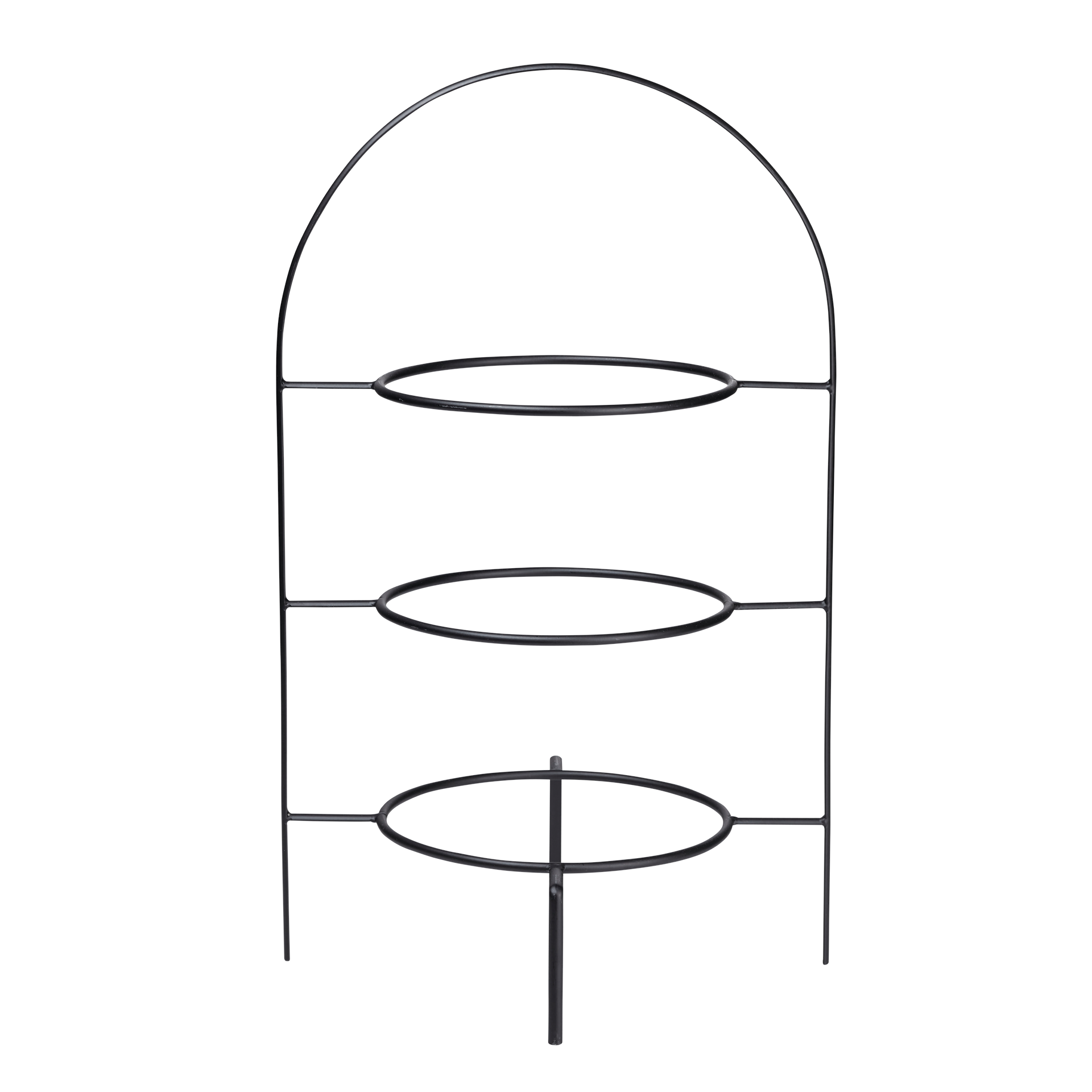 Etagere schwarz matt