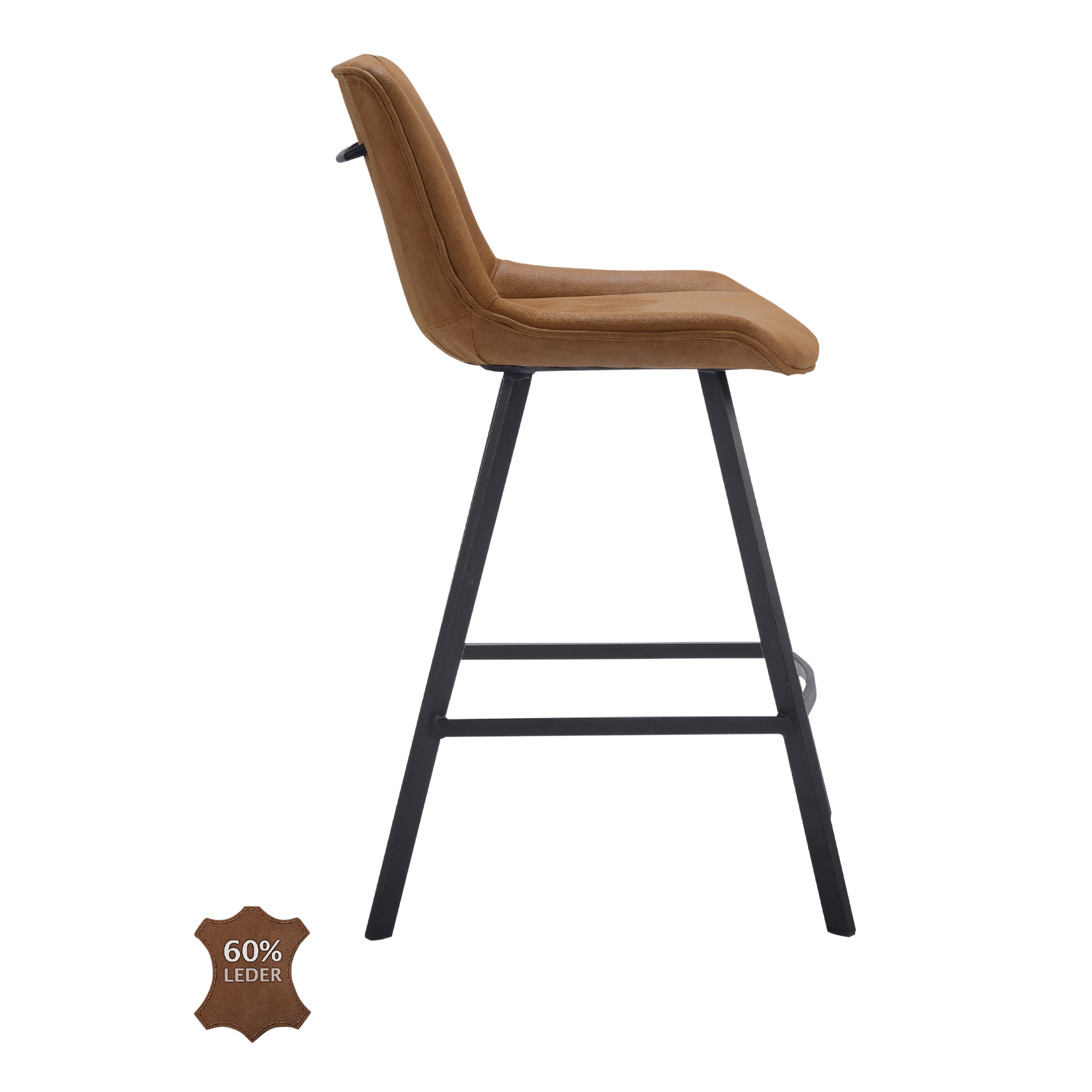 Natura Barhocker Wesley Bezug Stoff Bull Camel Gestell Metall Schwarz pulverbeschichtet Natura Barhocker Wesley Bezug Stoff Bull Camel Gestell Metall Schwarz pulverbeschichtet