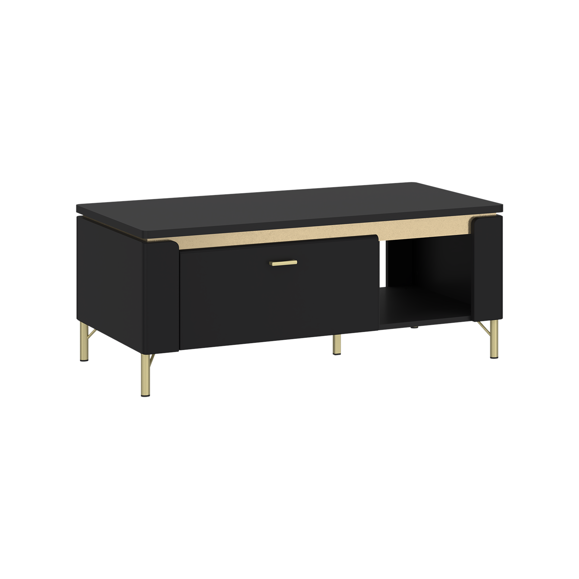 Couchtisch Norica Schwarz 65*110.4*46 Couchtisch Norica Schwarz 65*110.4*46