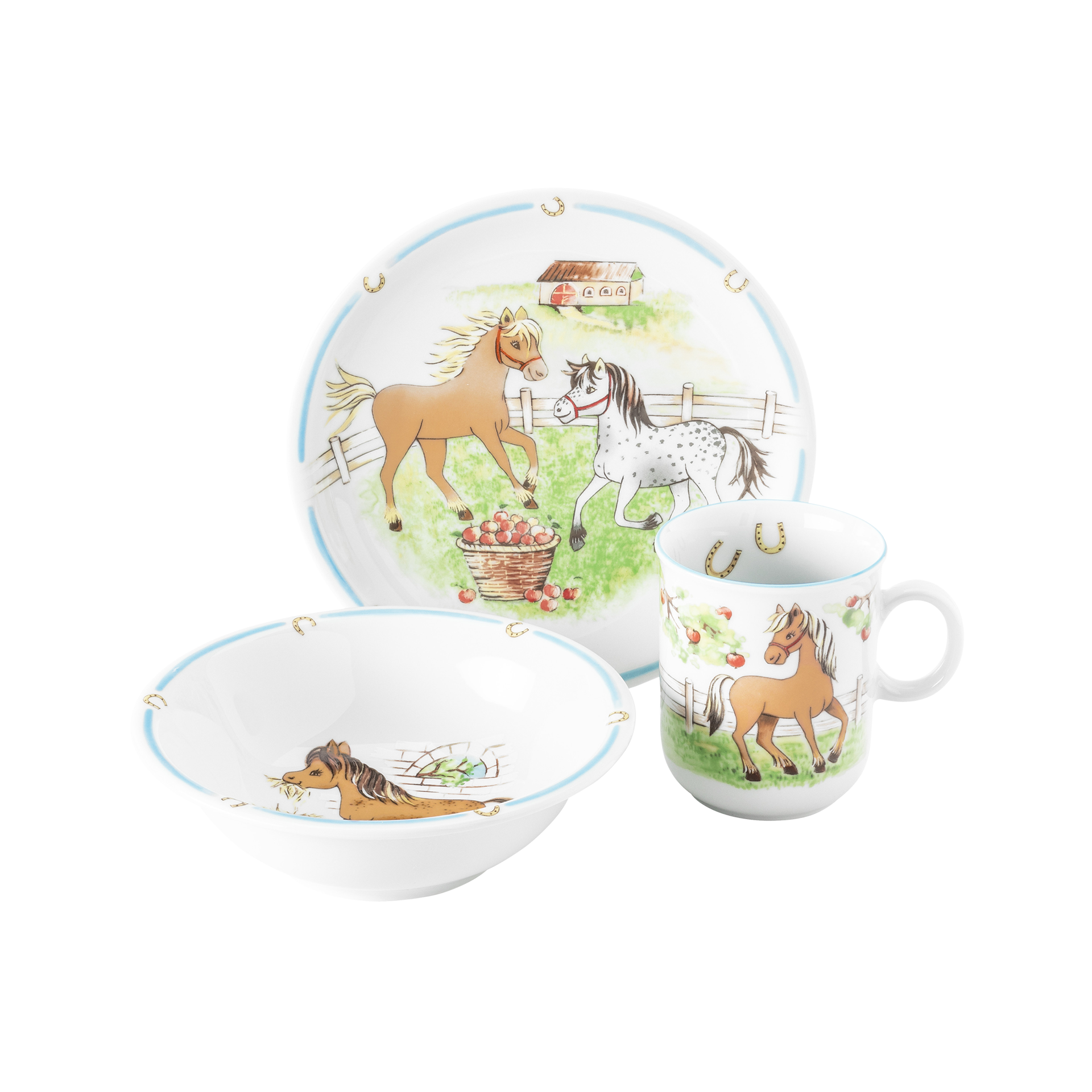 Geschirr-Set Compact 3-teilig Bunt Geschirr-Set Compact 3-teilig Bunt