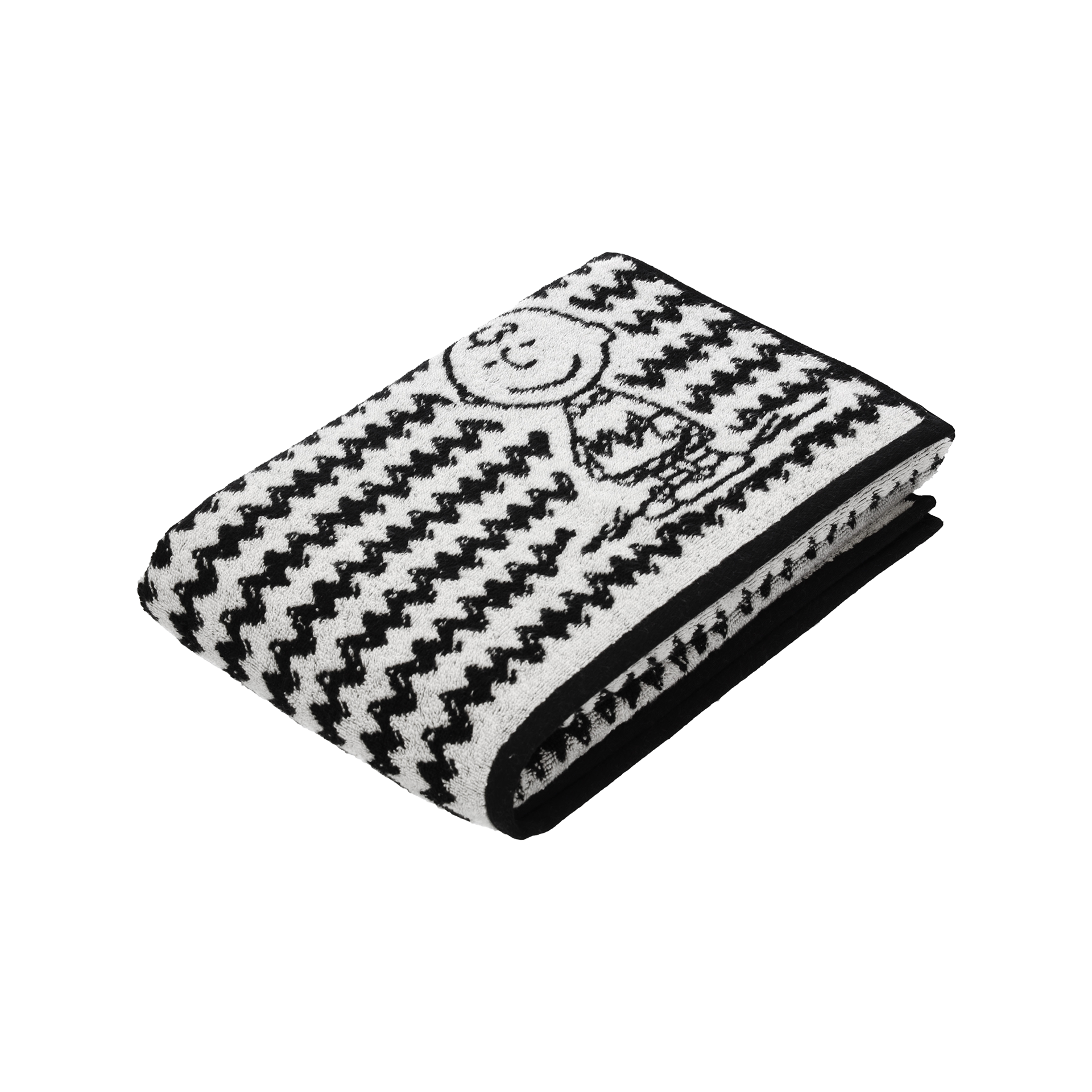 Vossen Duschtuch Charlie Brown Schwarz 67x140cm