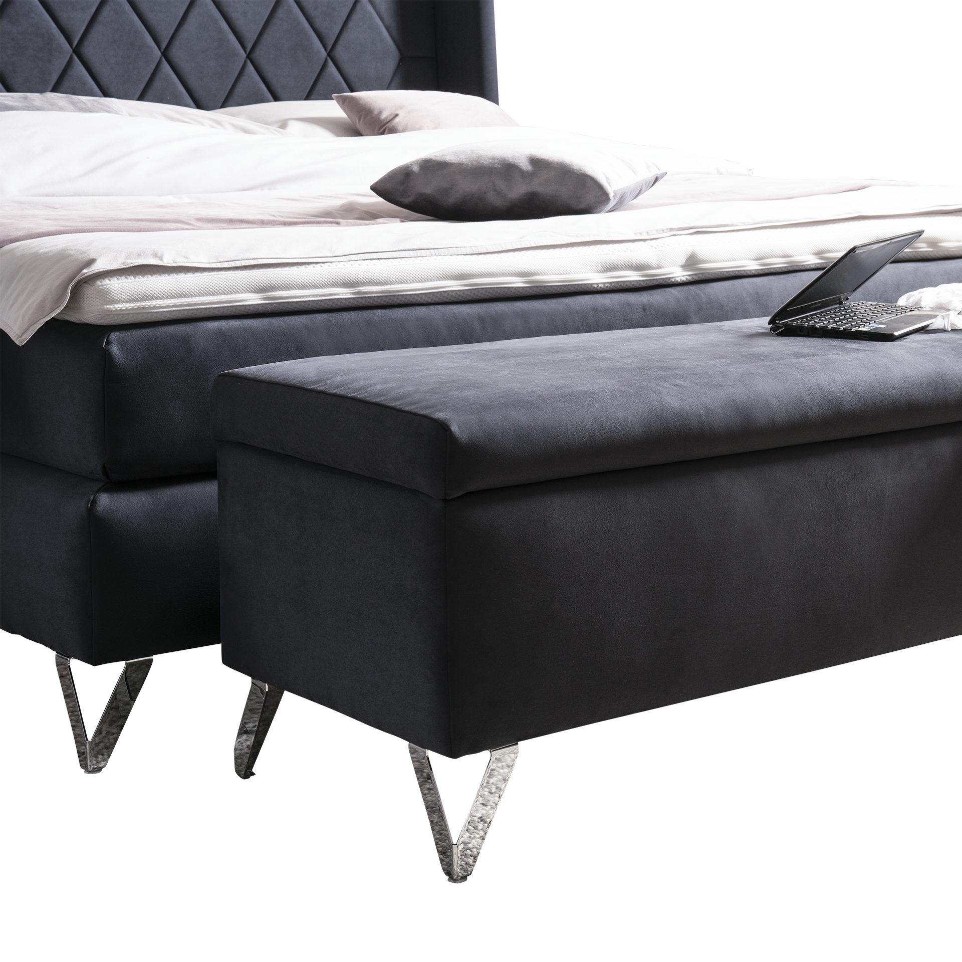 Hofmeister Eigenfertigung Truhe Sacramento Bezug Darkblue Hofmeister Eigenfertigung Truhe Sacramento Bezug Darkblue