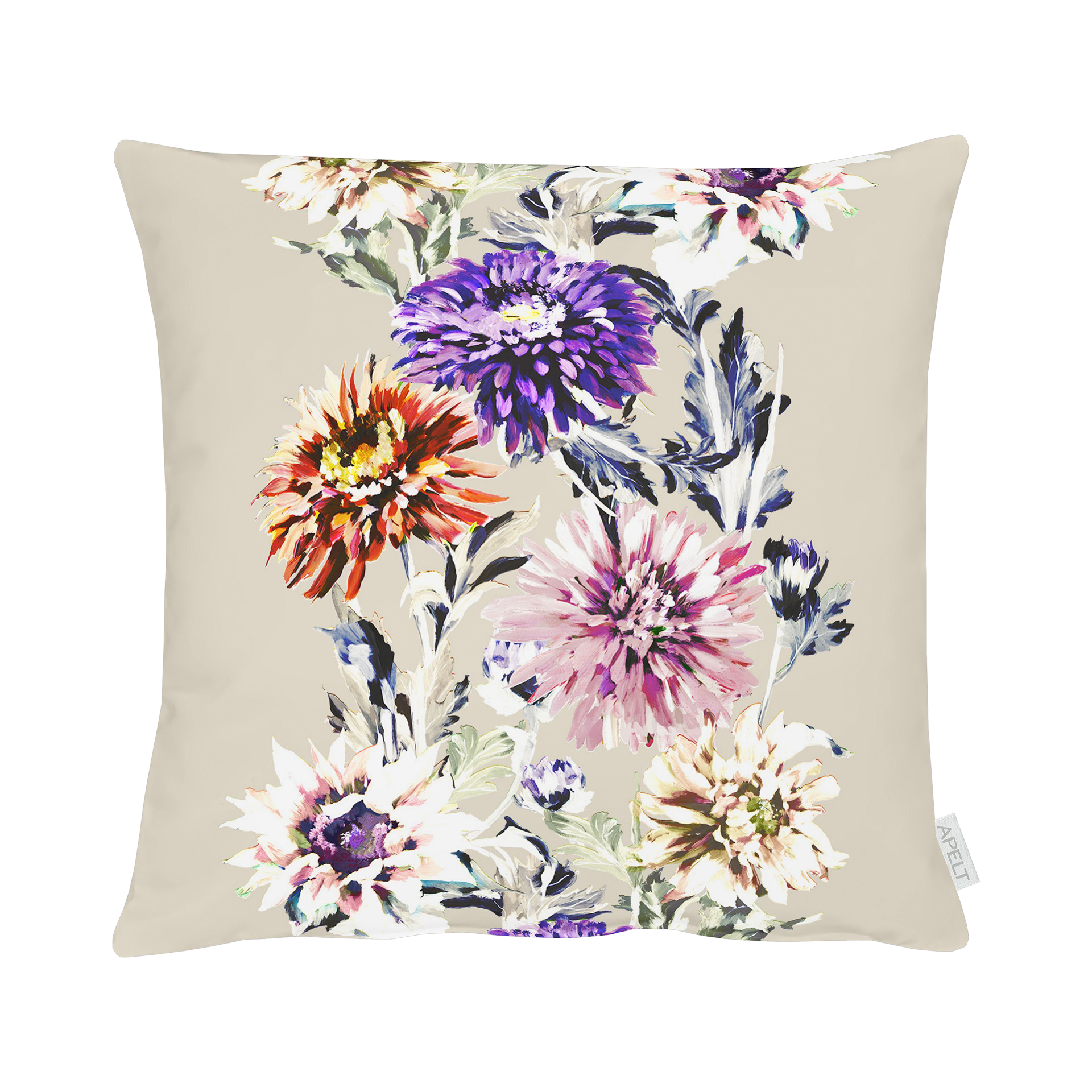 Kissen Herbstblumentraum Mehrfarbig 48x48cm