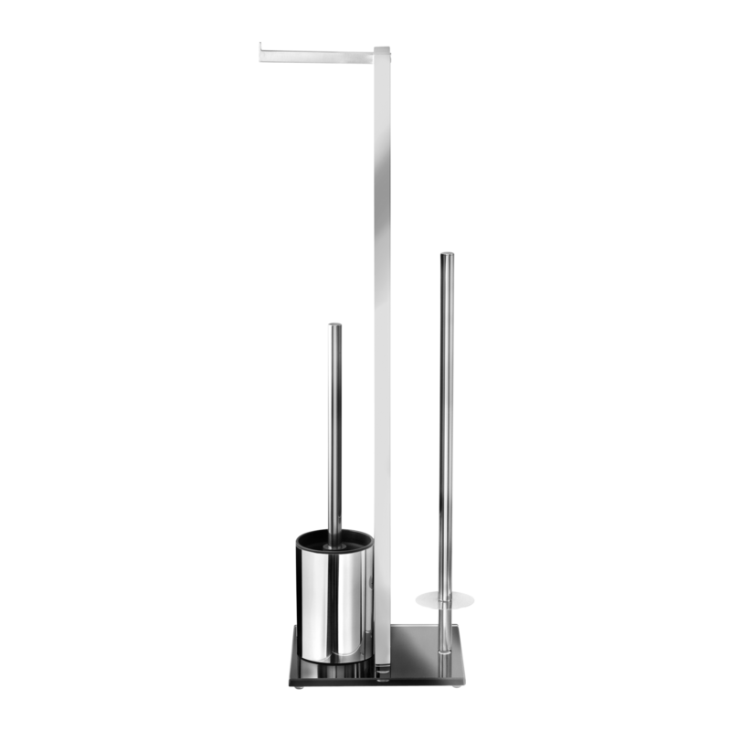 Wenko WC-Bürstenhalter Rivalta Silber glänzend Wenko WC-Bürstenhalter Rivalta Silber glänzend