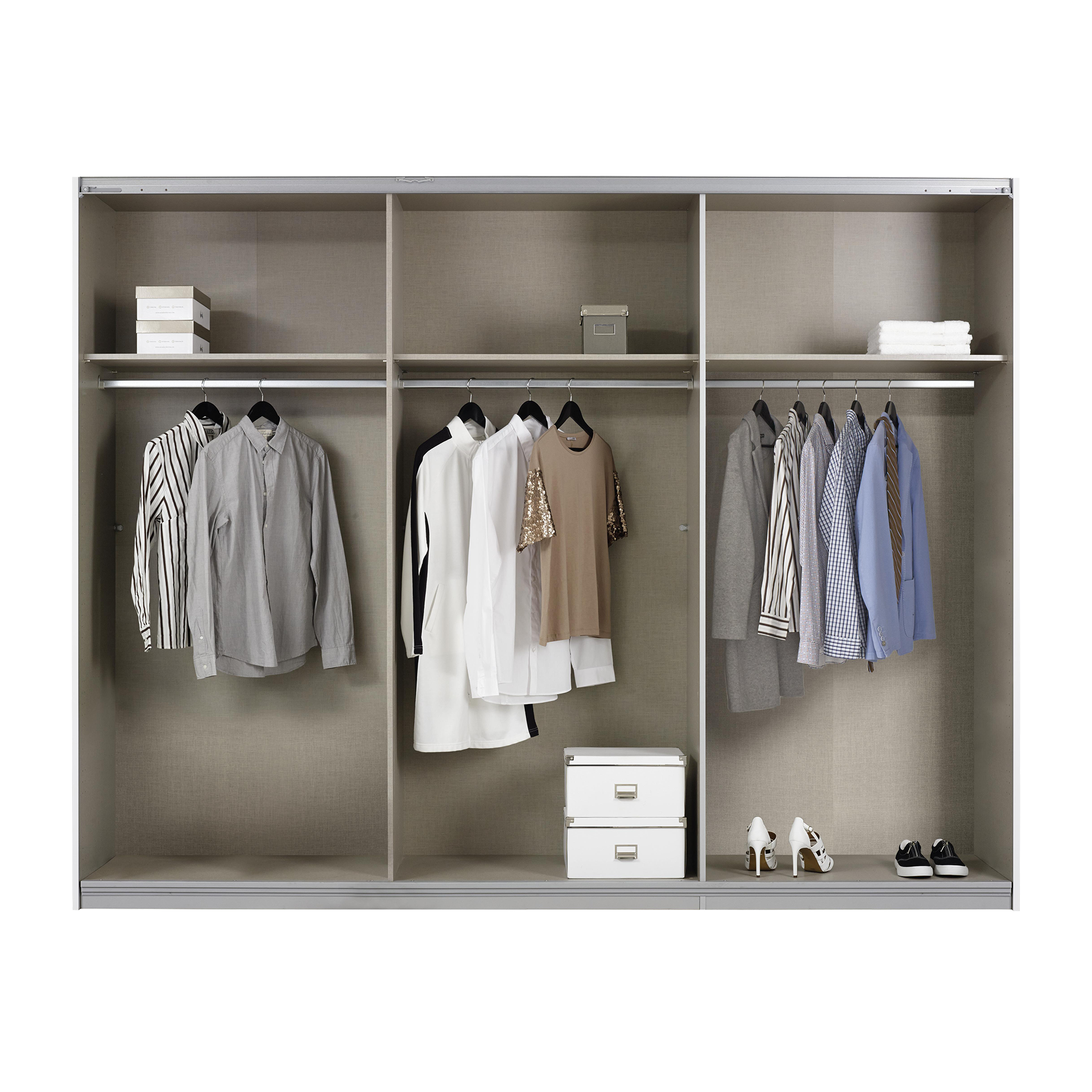 Schwebetürenschrank Kuba Weiß 62*278*214 Schwebetürenschrank Kuba Weiß 62*278*214