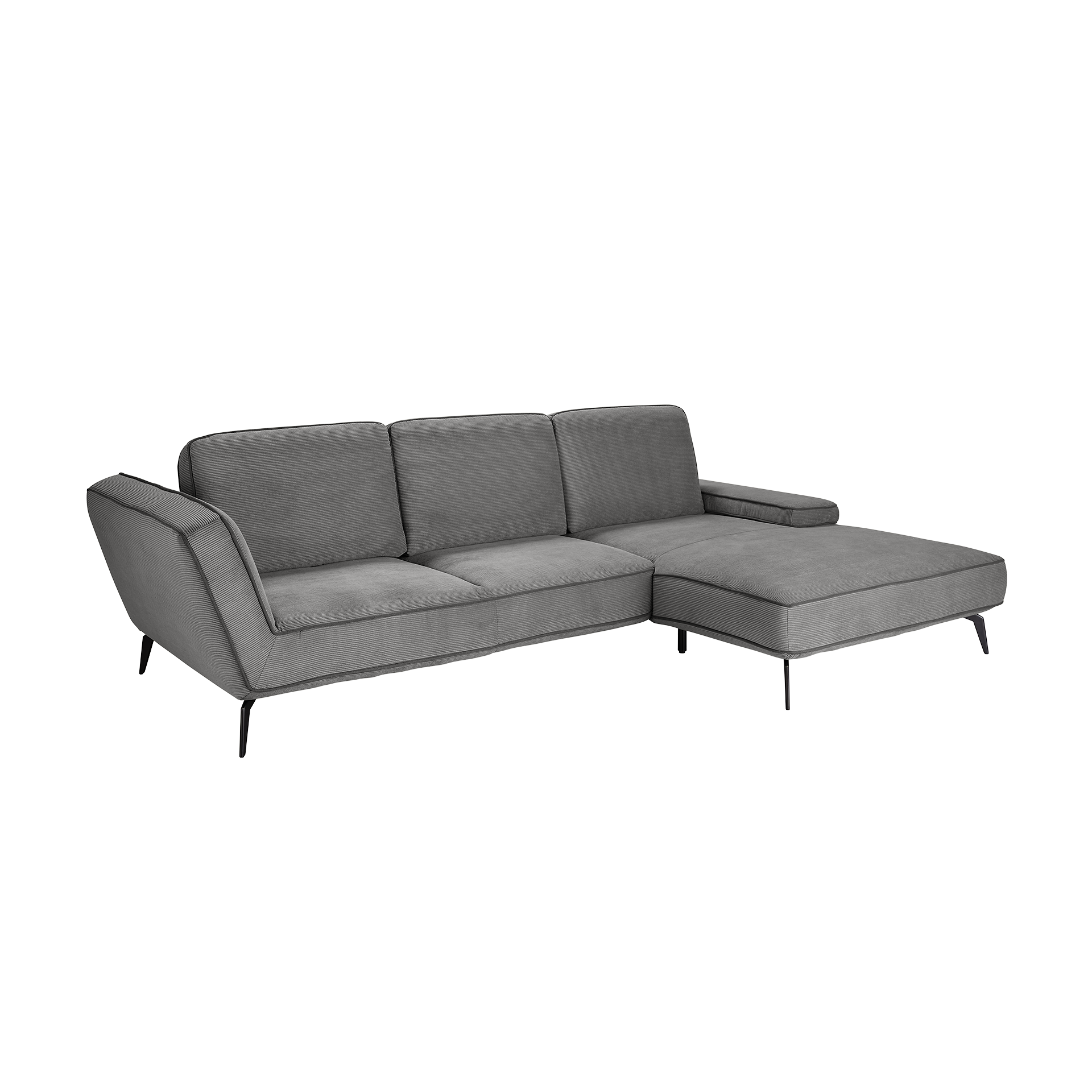 set one by Musterring Ecksofa Sunny Anthrazit Ottomane rechts set one by Musterring Ecksofa Sunny Anthrazit Ottomane rechts