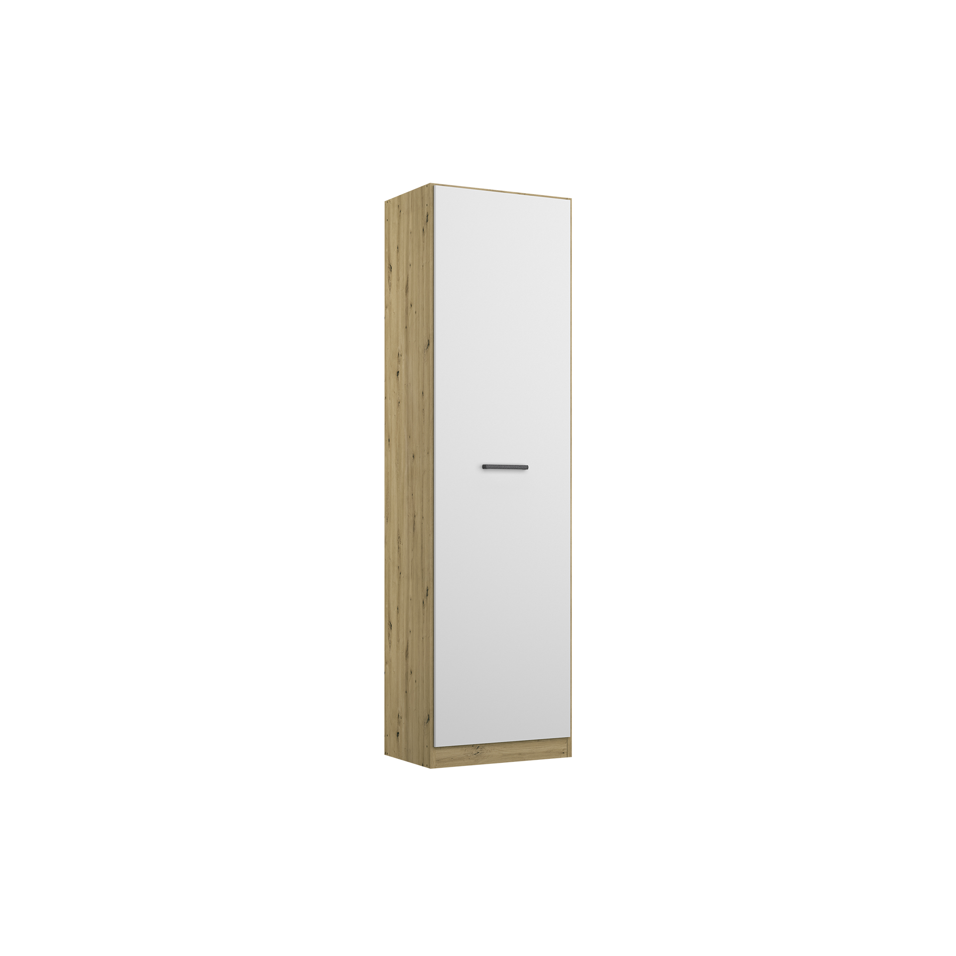 Drehtürenschrank Multiform 1-türig Weiß 54*47*210 Drehtürenschrank Multiform 1-türig Weiß 54*47*210