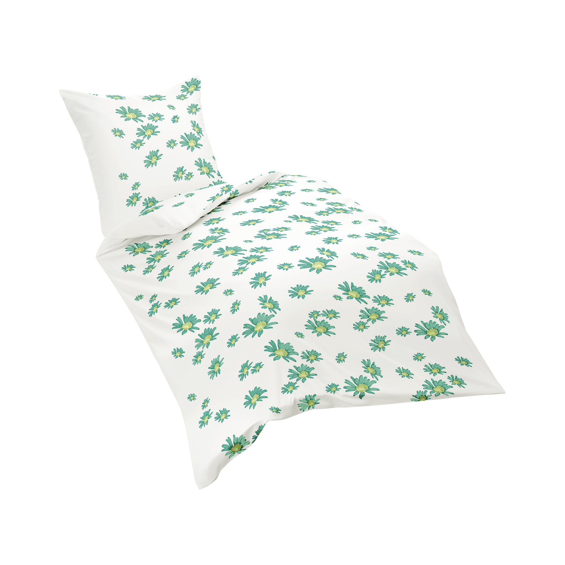 Renforce Bettwäsche Riva Türkis Bezug 135x200 Kissen 80x80cm Renforce Bettwäsche Riva Türkis Bezug 135x200 Kissen 80x80cm