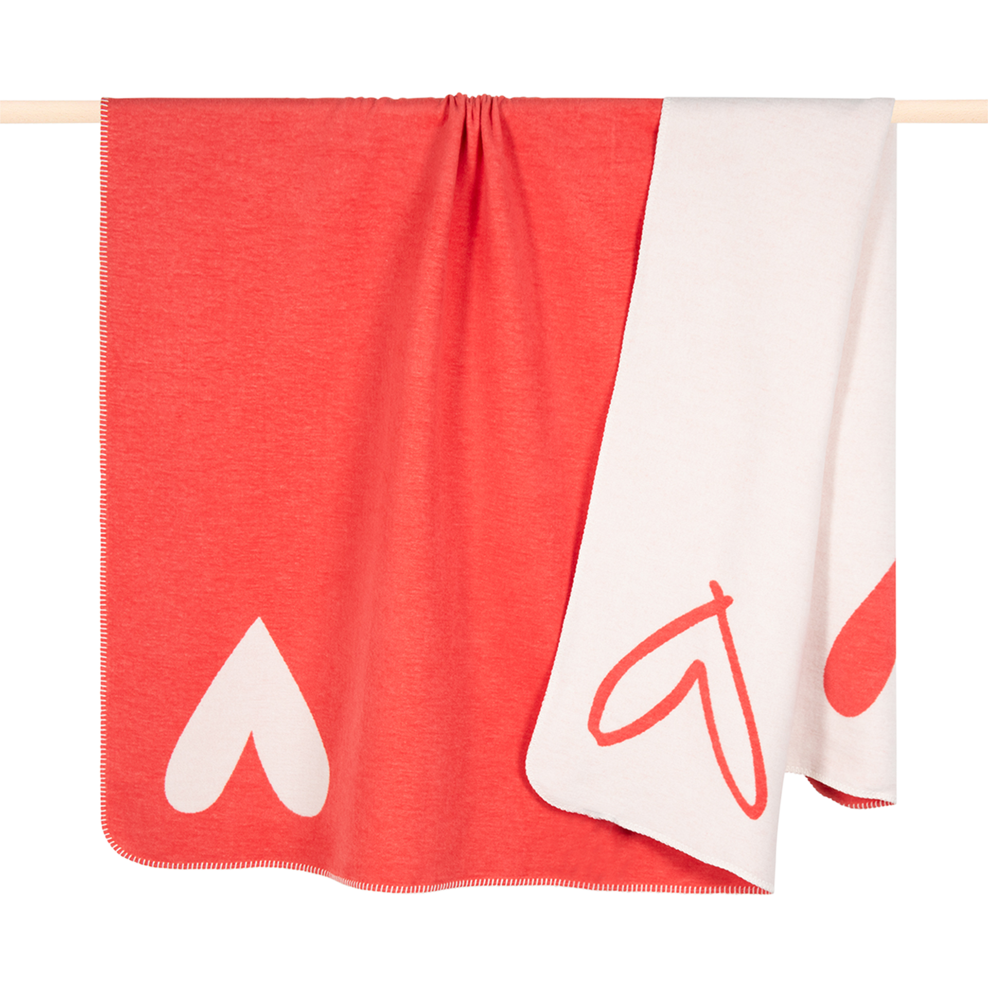 Decke Heart Red 150x150cm Decke Heart Red 150x150cm