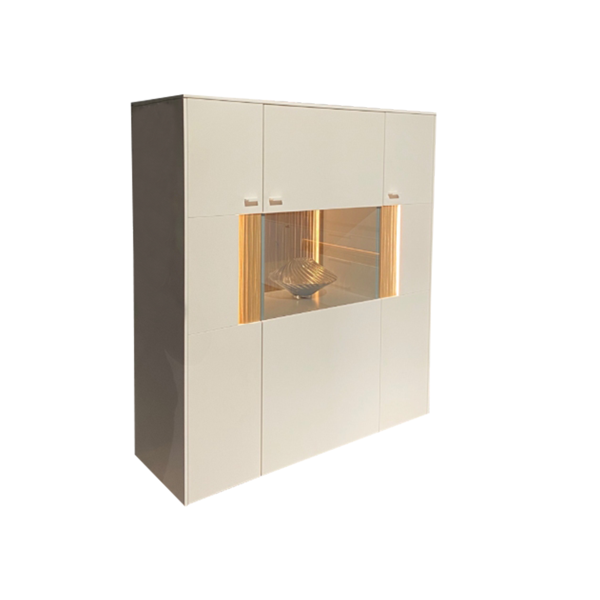Francesca Garibaldi Highboard Linee Living Weiß inkl. Beleuchtung Francesca Garibaldi Highboard Linee Living Weiß inkl. Beleuchtung