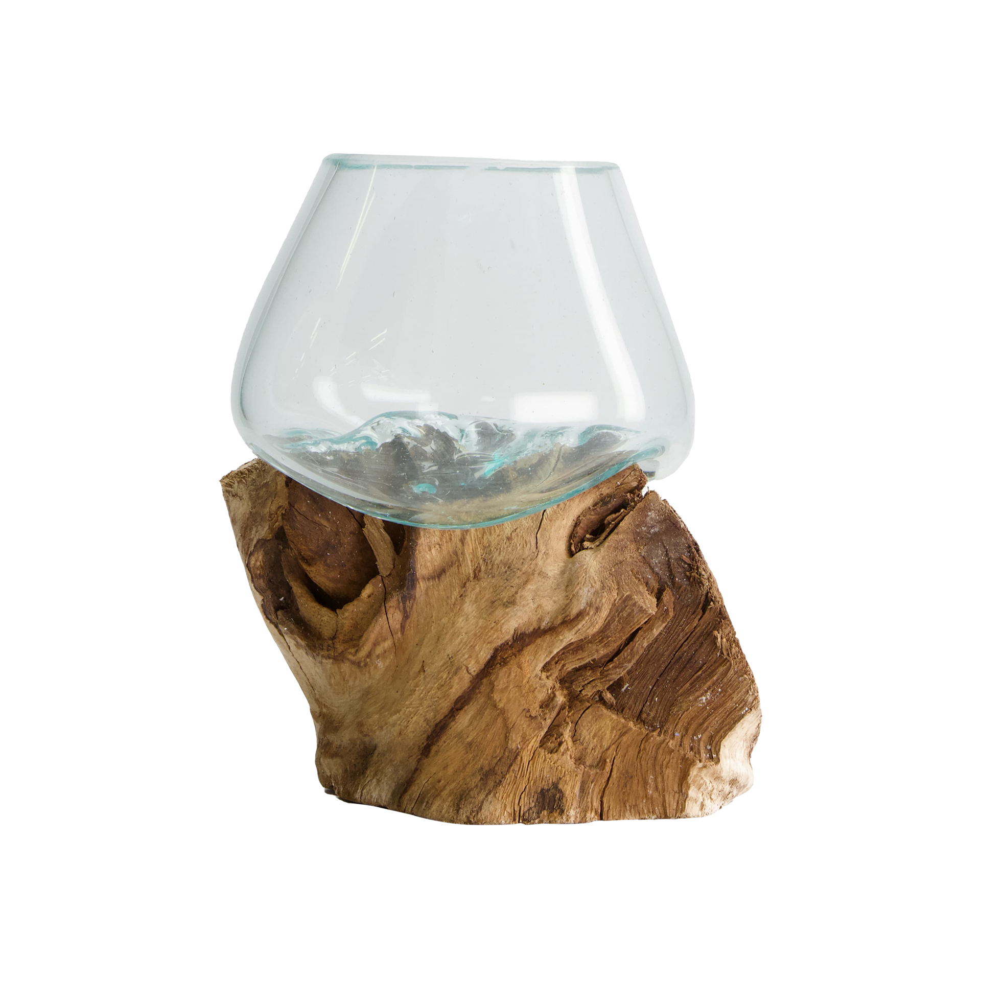 Vase Wurzel Natur/Glasklar Vase Wurzel Natur/Glasklar