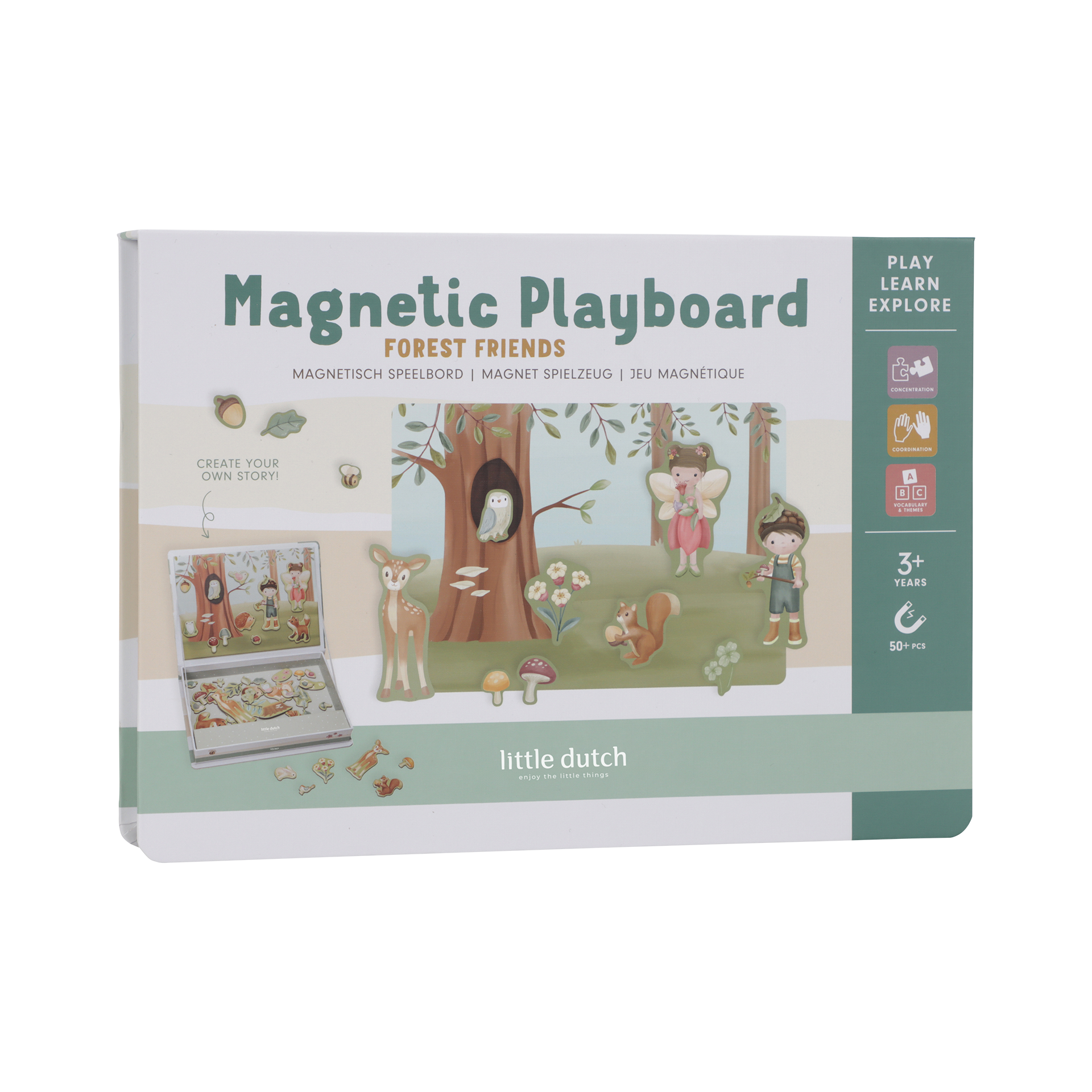 Holzspielzeug Little Dutch Magnet Puzzle Forest Friends Holzspielzeug Little Dutch Magnet Puzzle Forest Friends