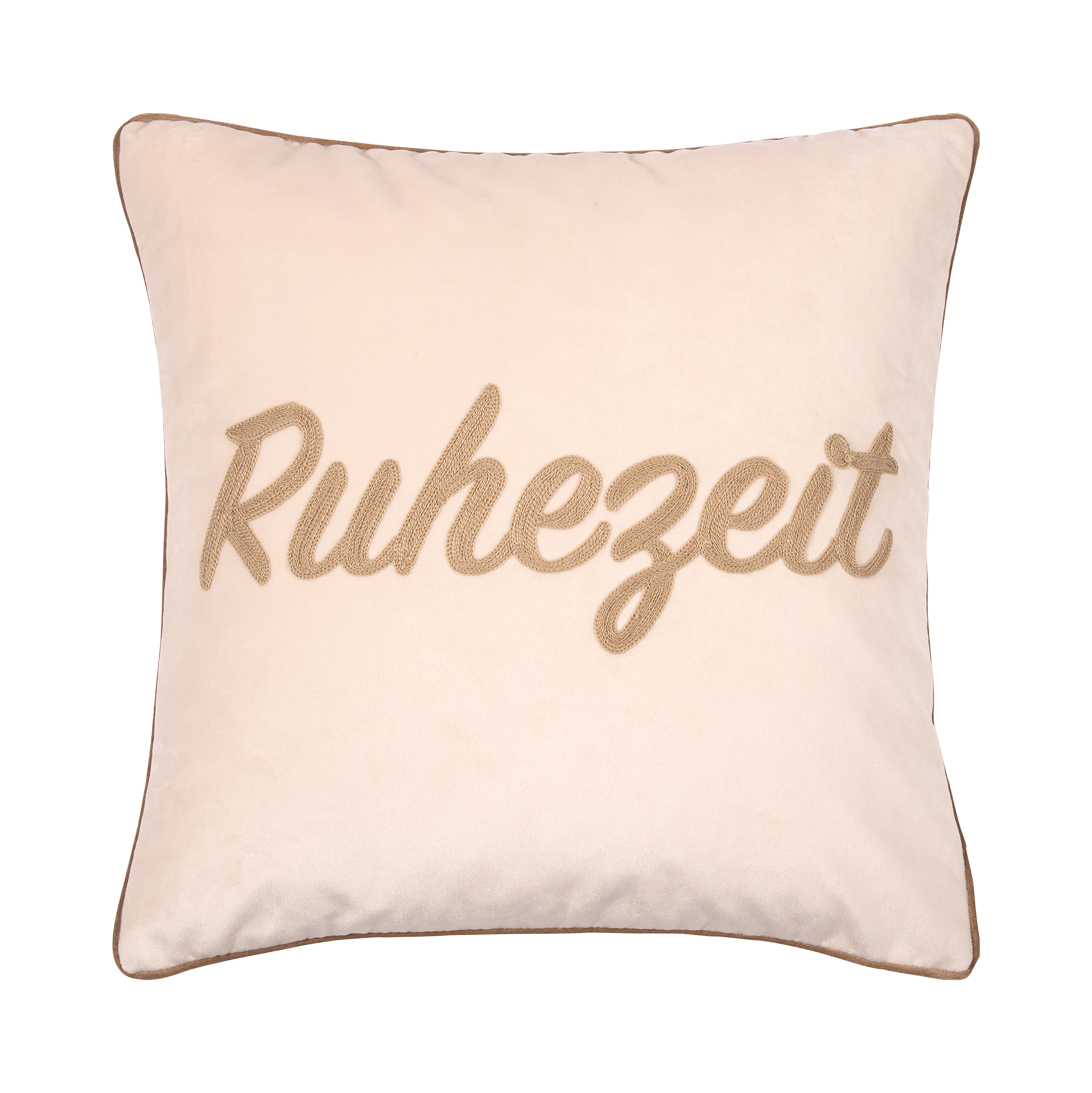 Kissenhülle Letters Taupe-Sand 45x45cm