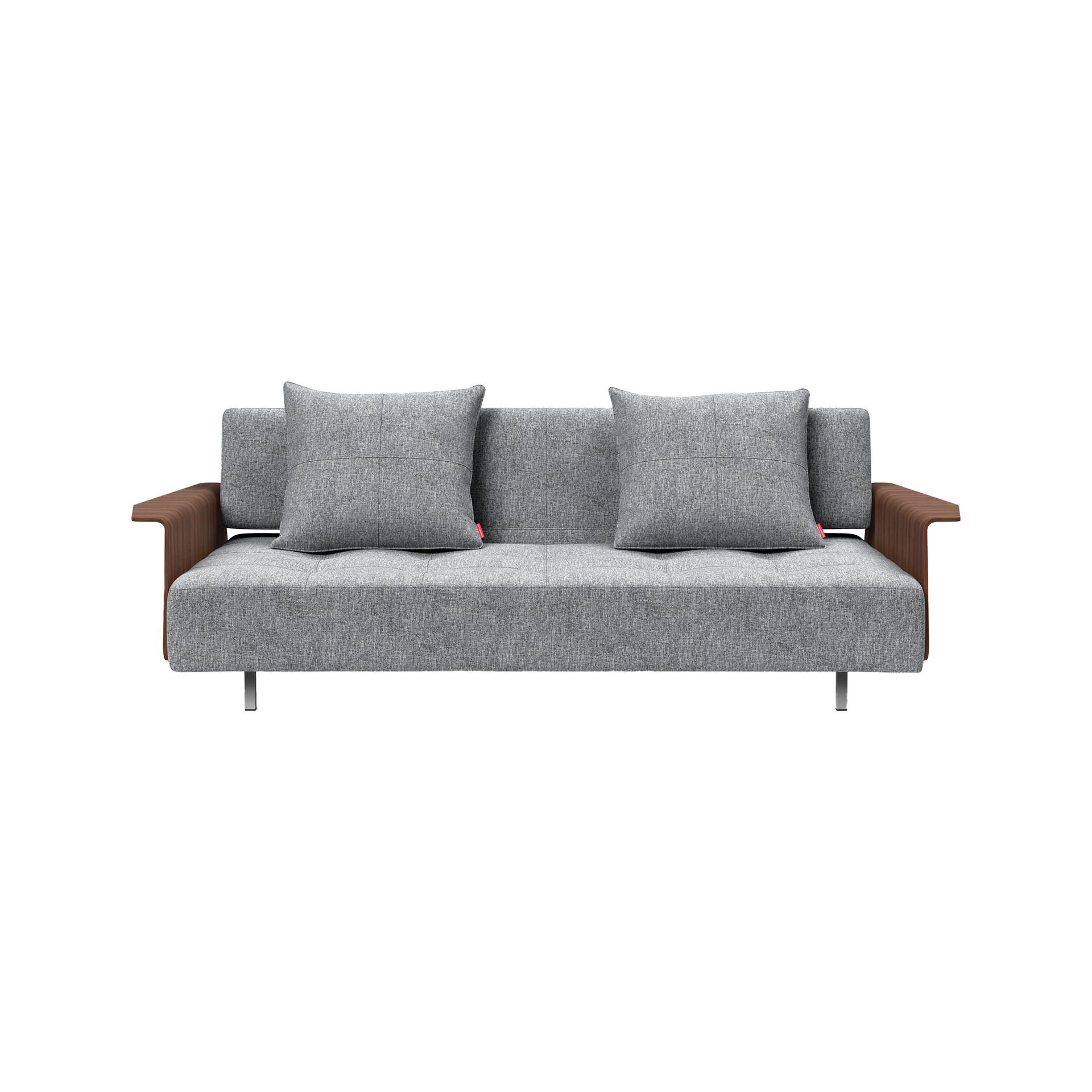 INNOVATION LIVING Schlafsofa Long Horn Bezug Granit Gestell Silber INNOVATION LIVING Schlafsofa Long Horn Bezug Granit Gestell Silber