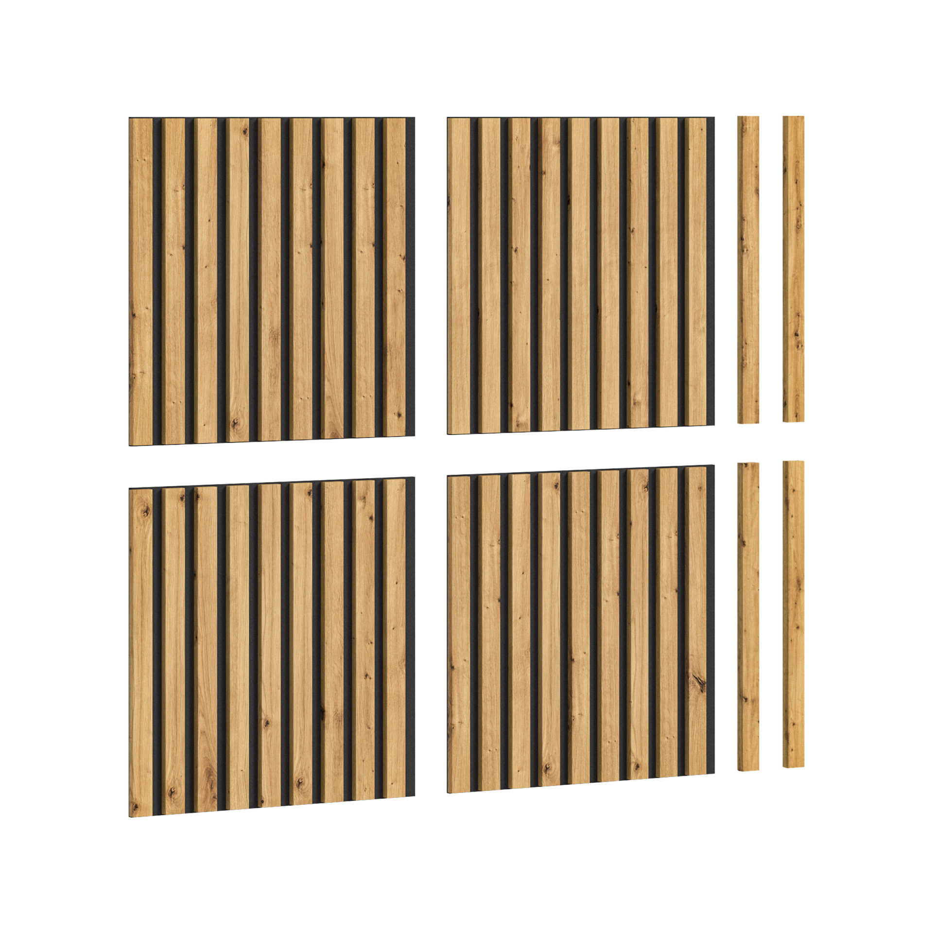 Akustikpaneel Silence Eichefarben 40*40*2