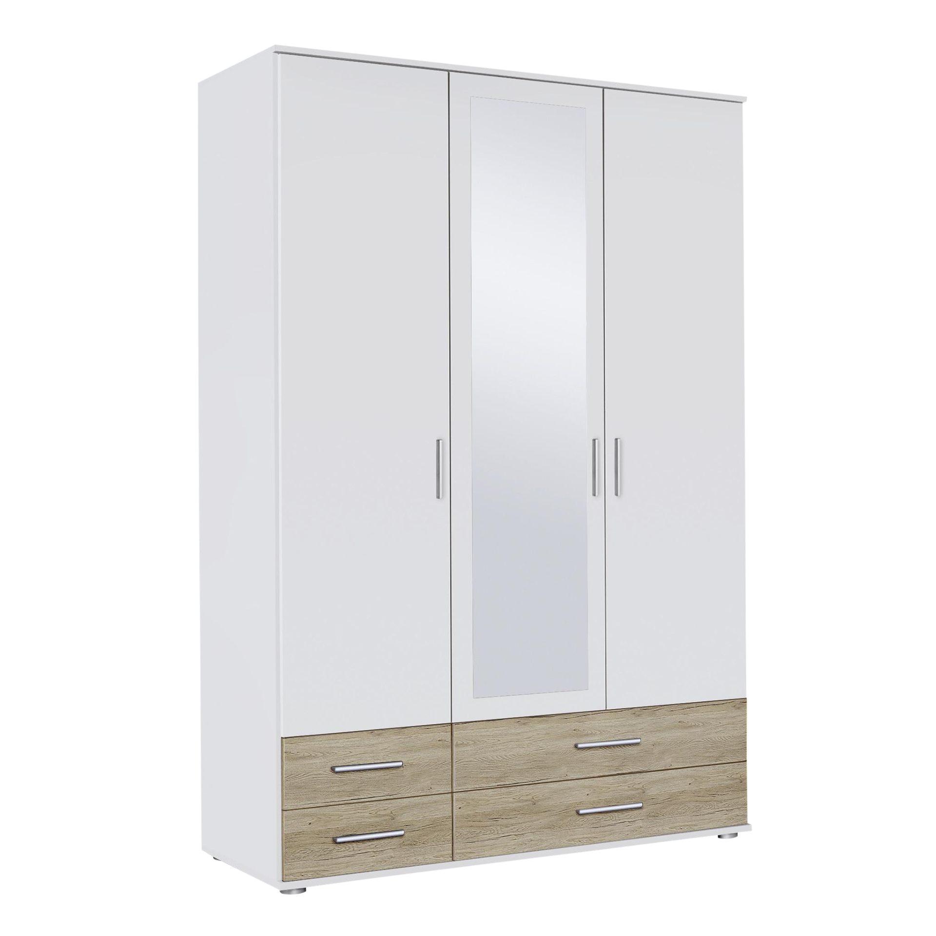 Drehtürenschrank Rachel Plus 3-türig Weiß 52*127*188