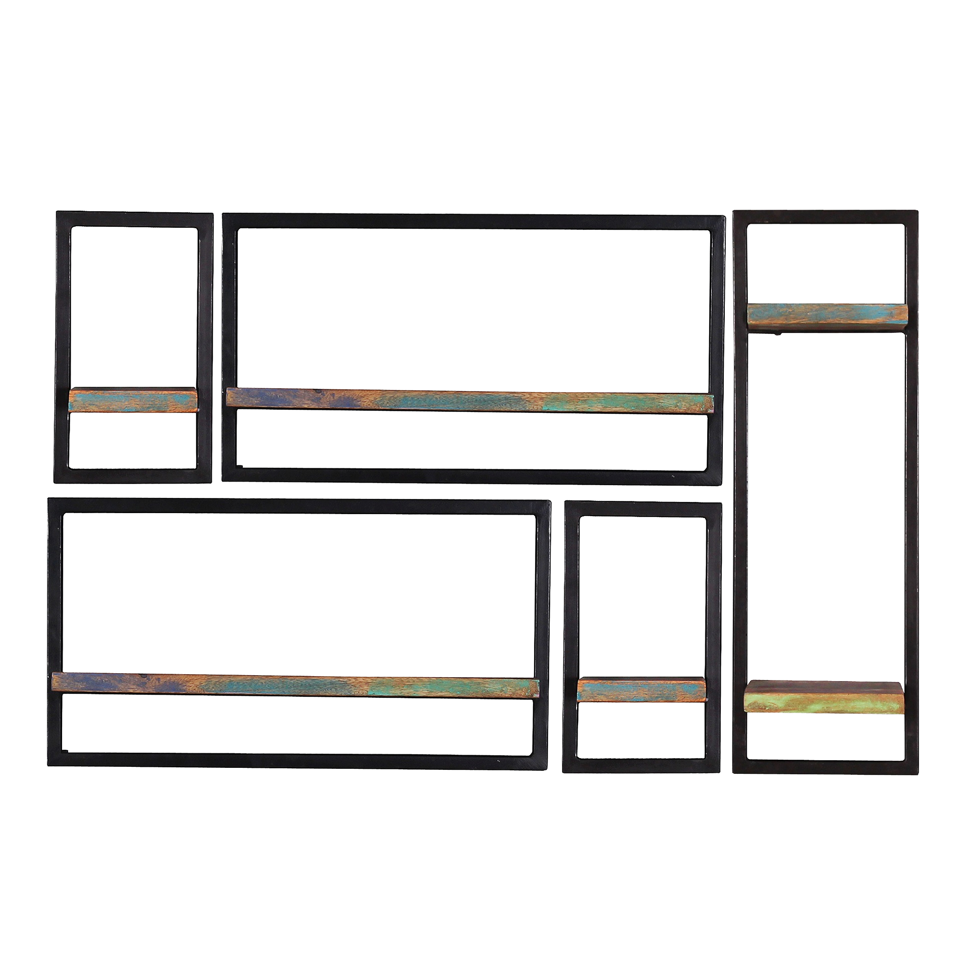 Wandregal Riverboat Mehrfarbig 120*25*75