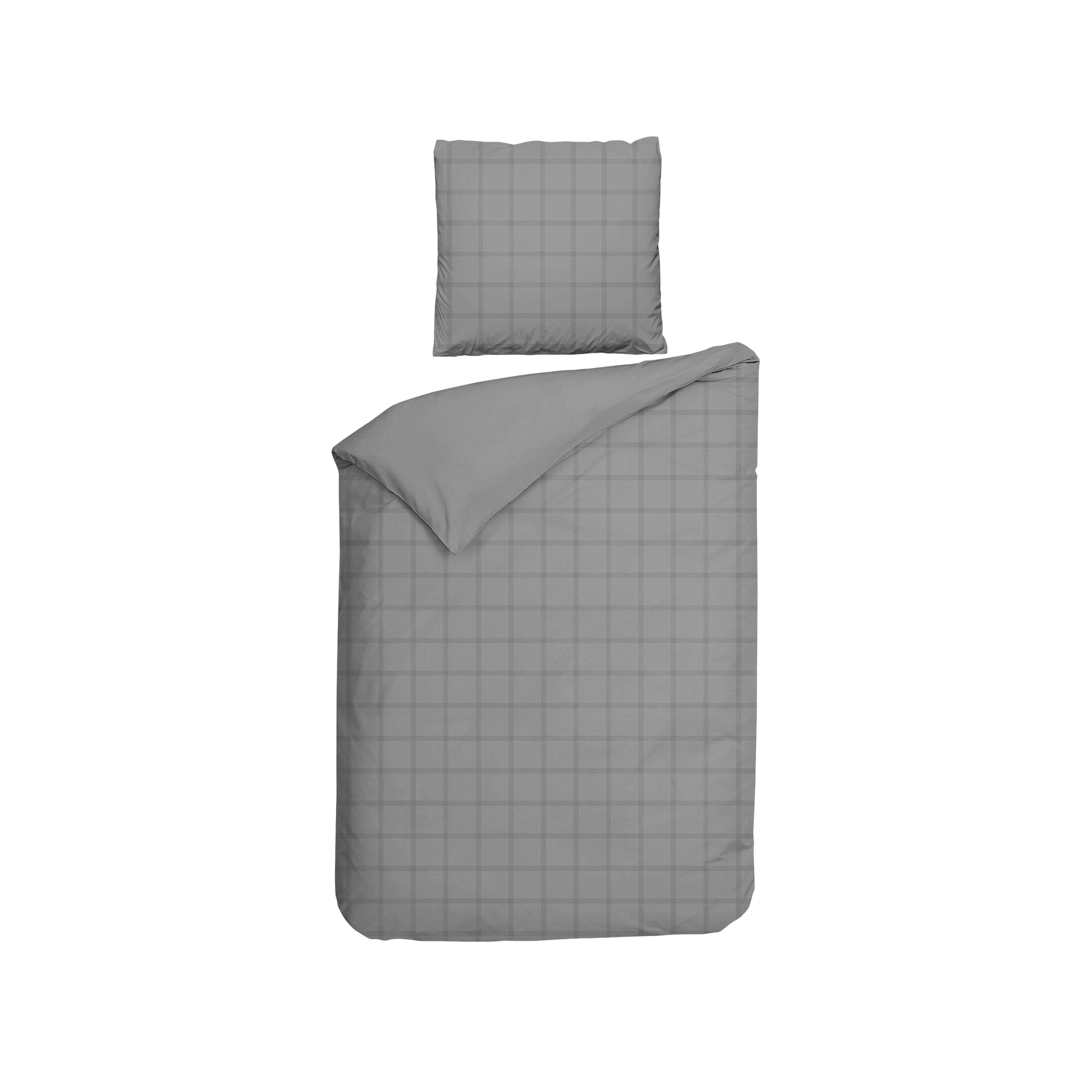 Satin Bettwäsche Diamante Glacier Grey 155x220cm Satin Bettwäsche Diamante Glacier Grey 155x220cm