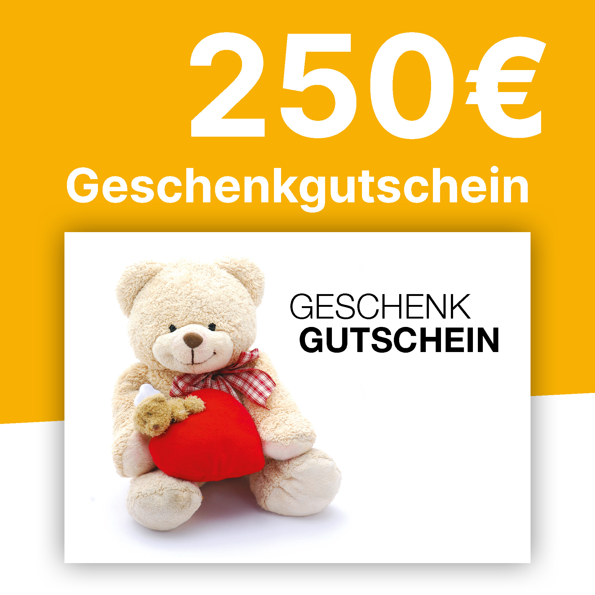 Gutschein 250,- € Gutschein 250,- €