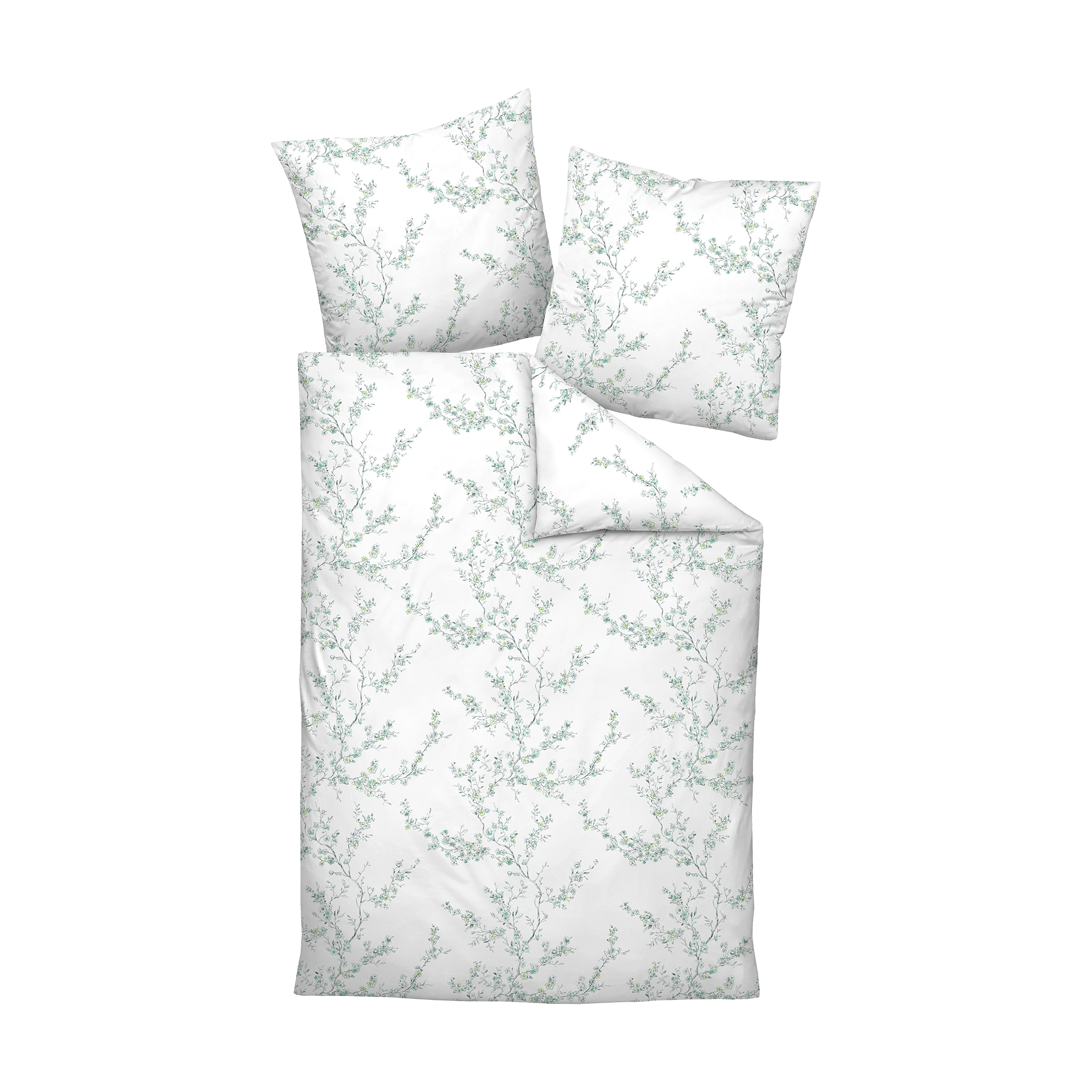 Jersey Bettwäsche Carmen S Salbeigrün-Zitrone 135x200cm Jersey Bettwäsche Carmen S Salbeigrün-Zitrone 135x200cm