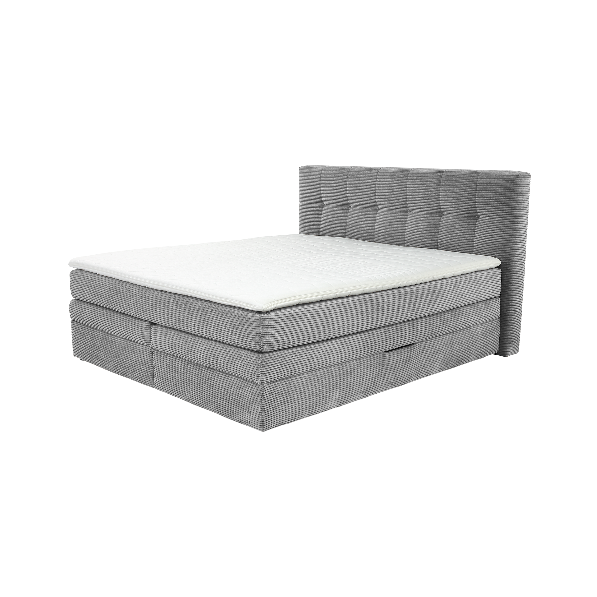 Boxspringbett Arny Grau 180x200 cm Matratze 2 H3 - fest, ab ca. 80 kg Matratze 1 H3 - fest, ab ca. 80 kg Boxspringbett Arny Grau 180x200 cm Matratze 2 H3 - fest, ab ca. 80 kg Matratze 1 H3 - fest, ab ca. 80 kg