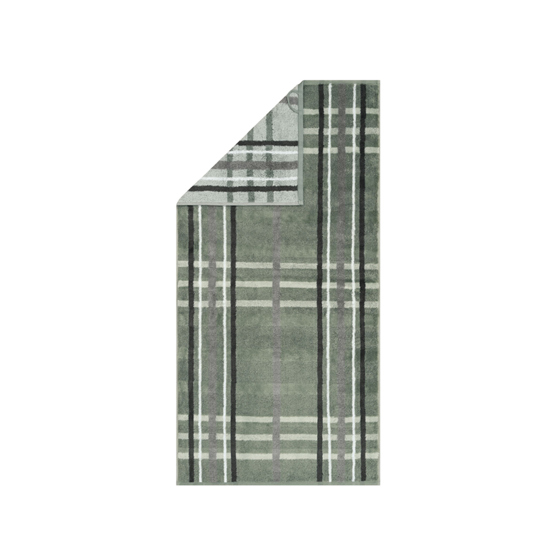 Cawö Duschtuch Noblesse Check Karo Nordic green 80x150cm
