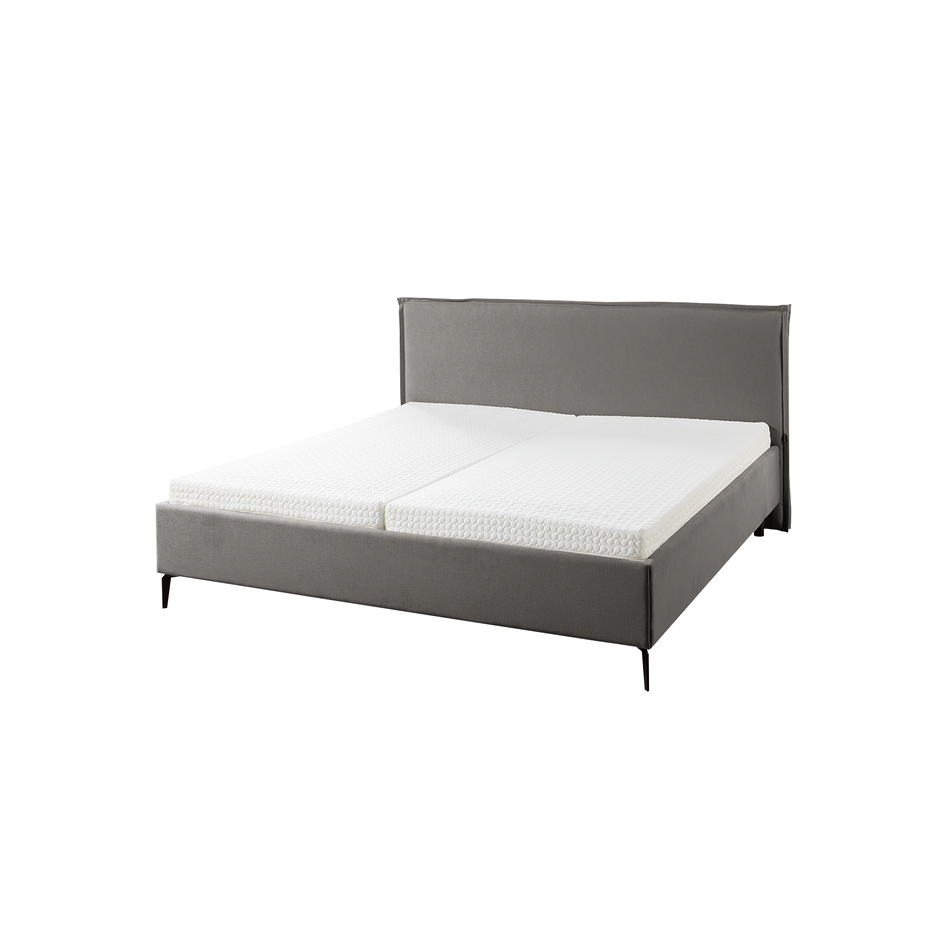 Musterring Polsterbett Elos II Bezug JAB 8521 Grau 200x200 cm Musterring Polsterbett Elos II Bezug JAB 8521 Grau 200x200 cm