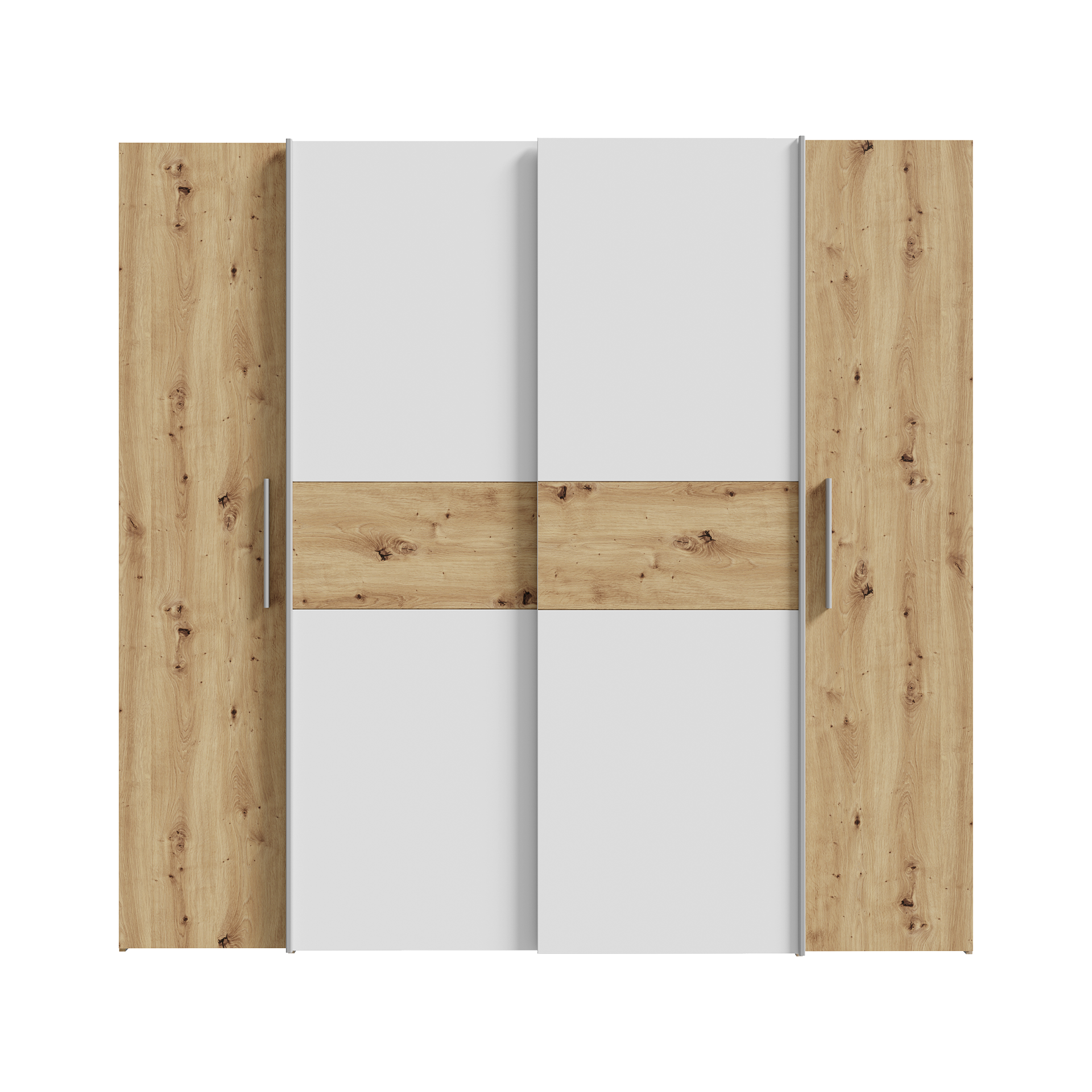 Drehtürenschrank Kaktus 4-türig Eichefarben 61.6*200*190.5 Drehtürenschrank Kaktus 4-türig Eichefarben 61.6*200*190.5