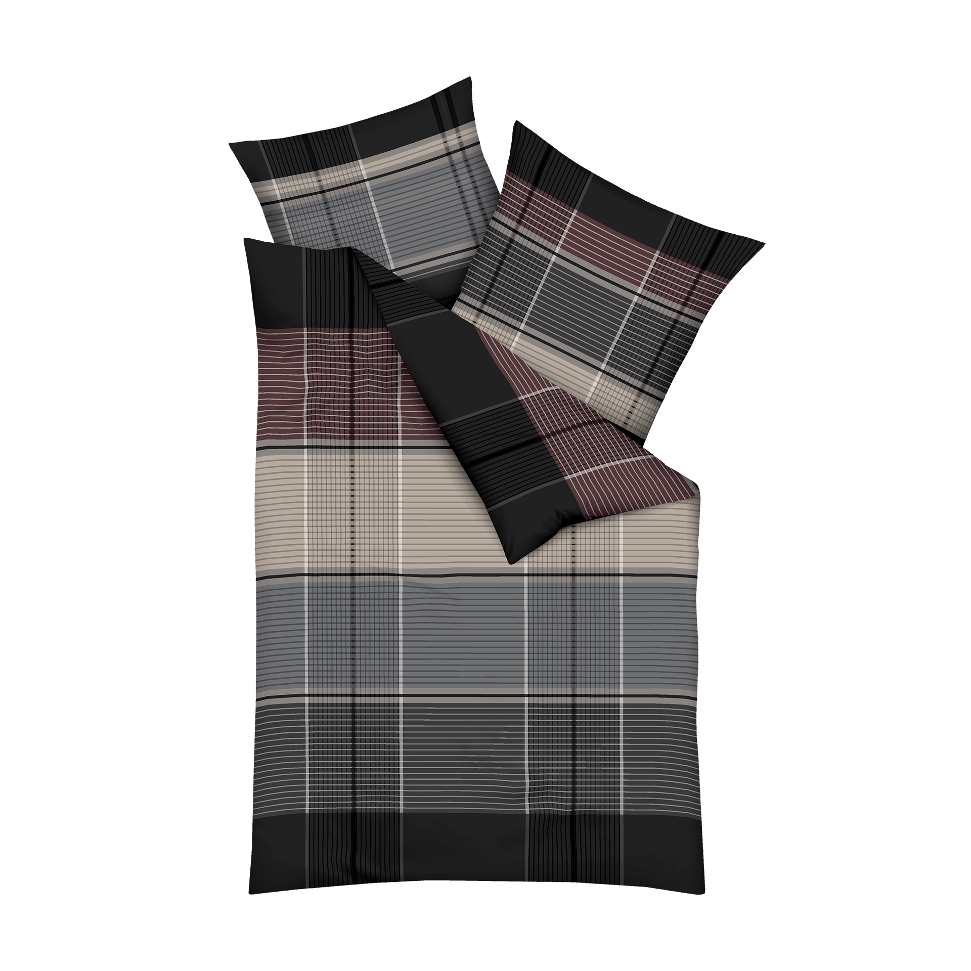 Satin Bettwäsche Architect Anthrazit 135x200cm Satin Bettwäsche Architect Anthrazit 135x200cm