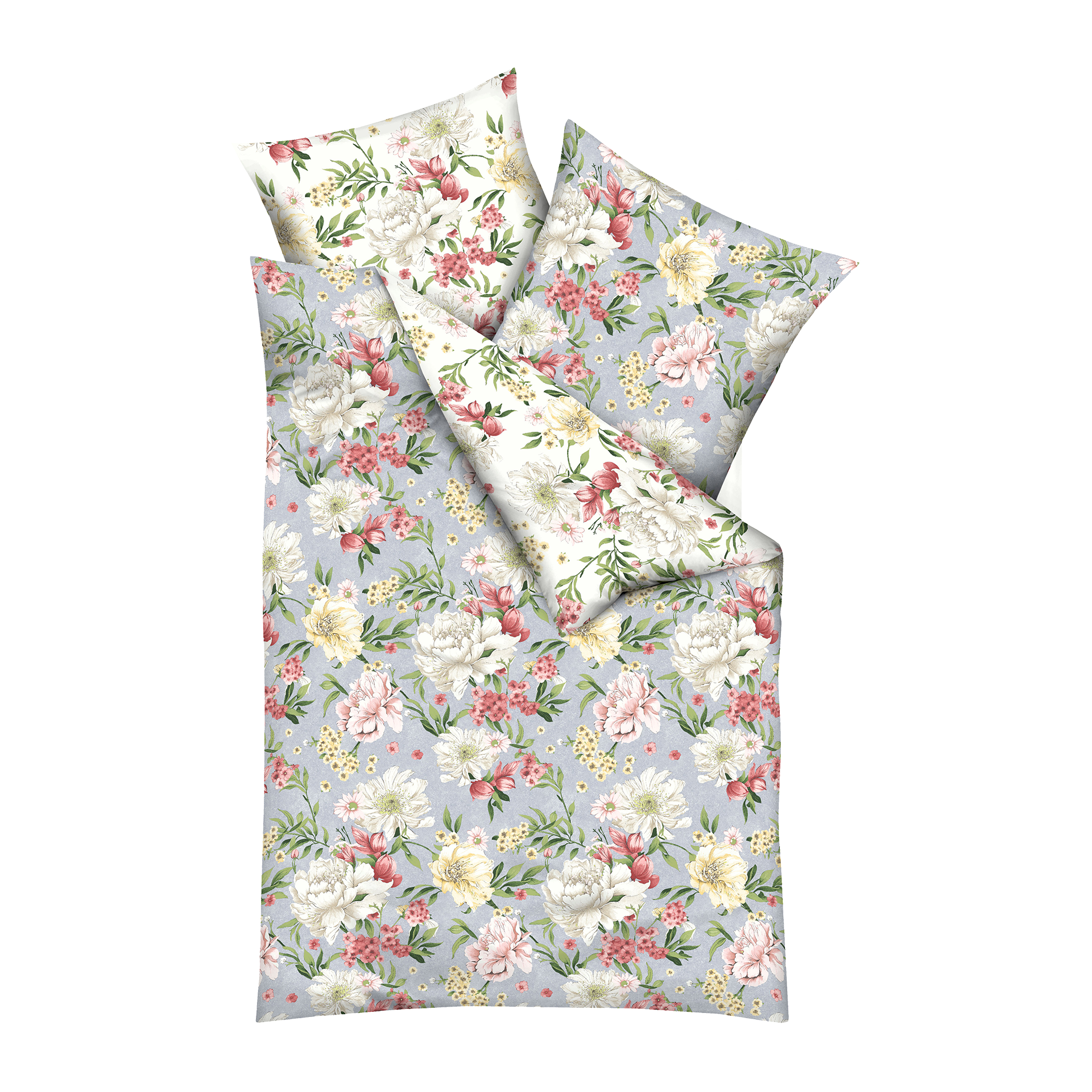 Satin Bettwäsche Flirtation Taube 135x200cm