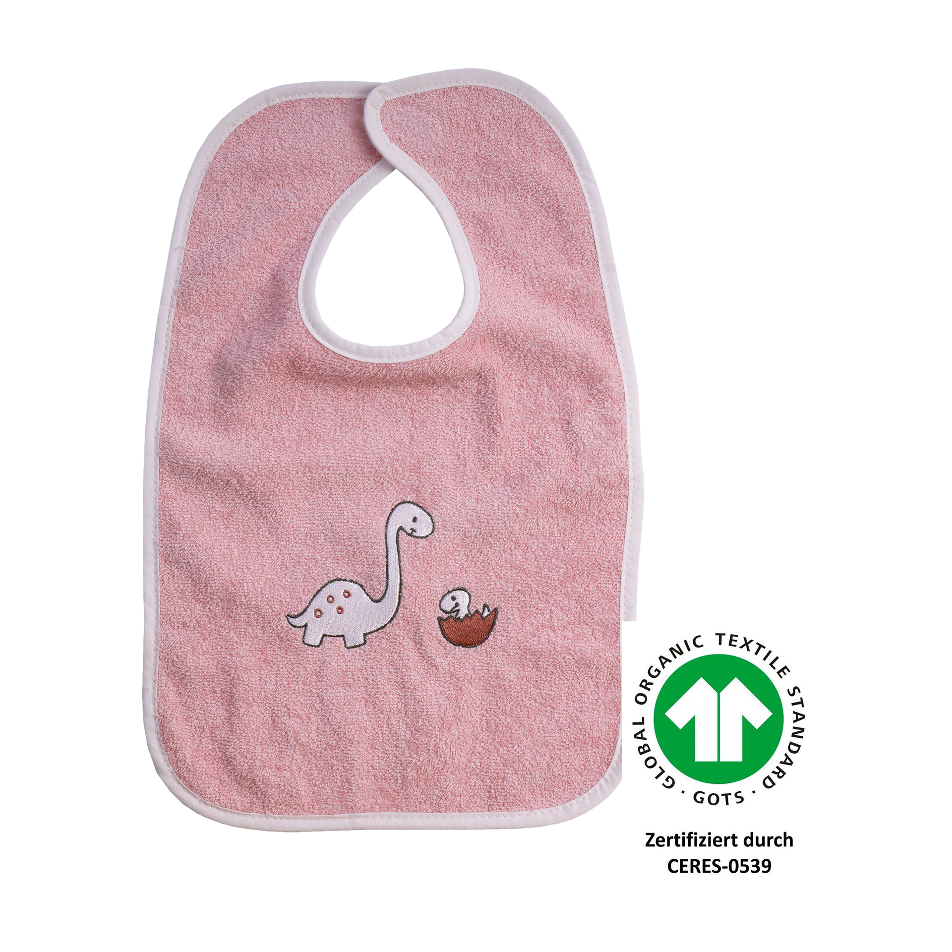 Lätzchen Dinofamilie rosa rosa Lätzchen Dinofamilie rosa rosa