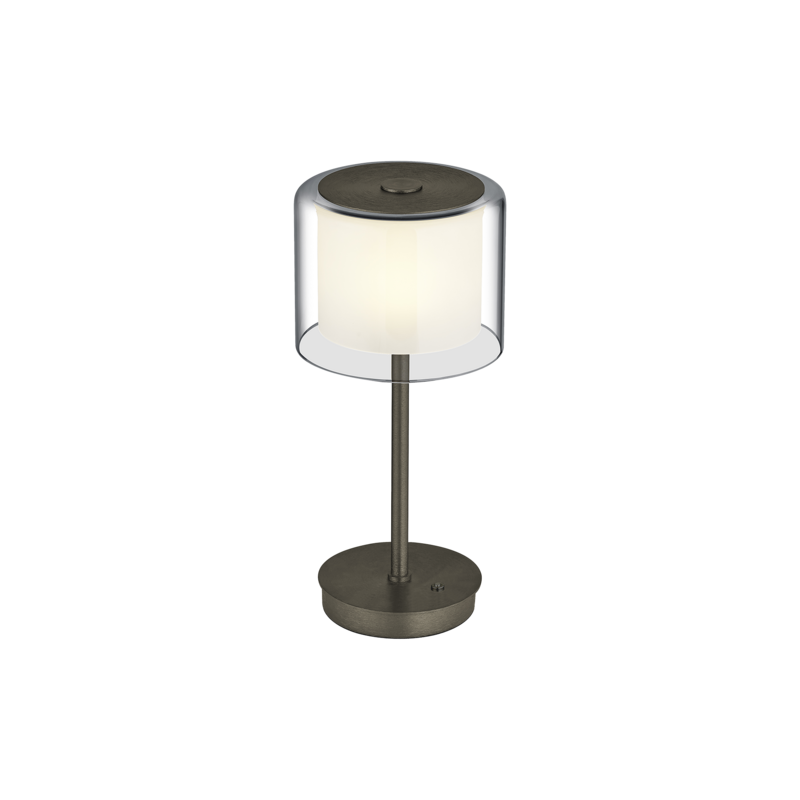 Tischleuchte KLARA Braun Bronze Silber Grau