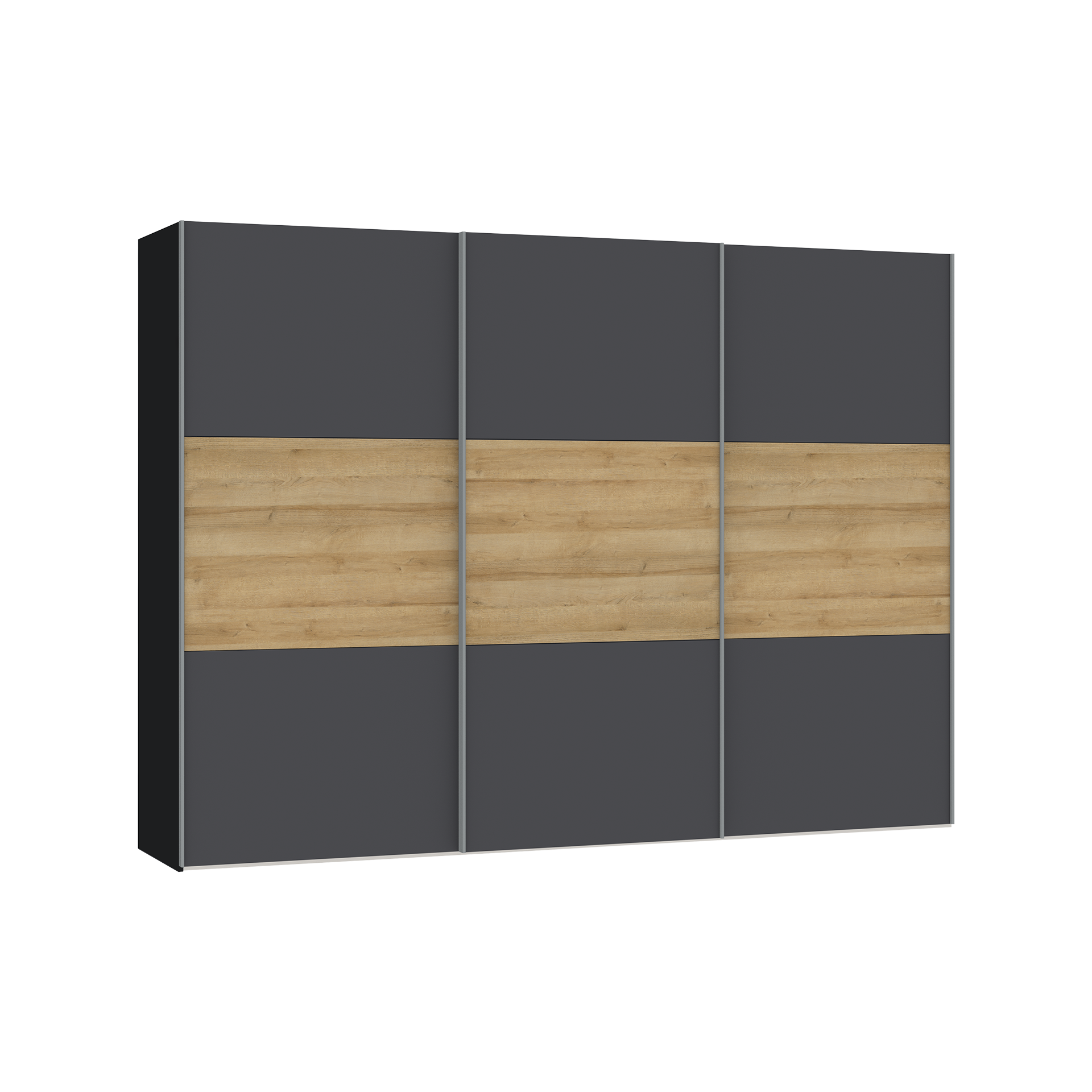 Schwebetürenschrank Loran Schwarz 59*303*220 Schwebetürenschrank Loran Schwarz 59*303*220