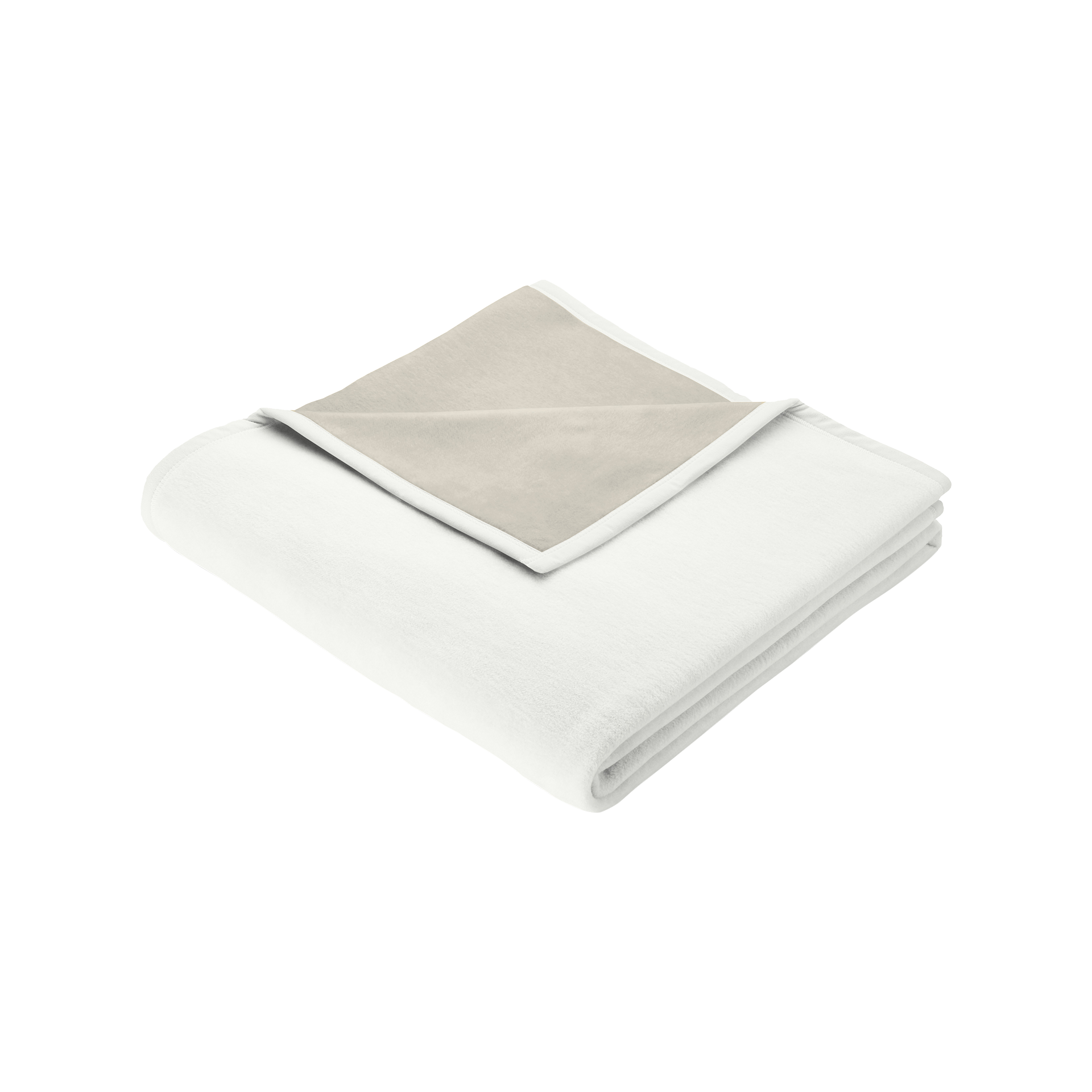 Biederlack Decke Uni Ecru-Feder 150x200cm