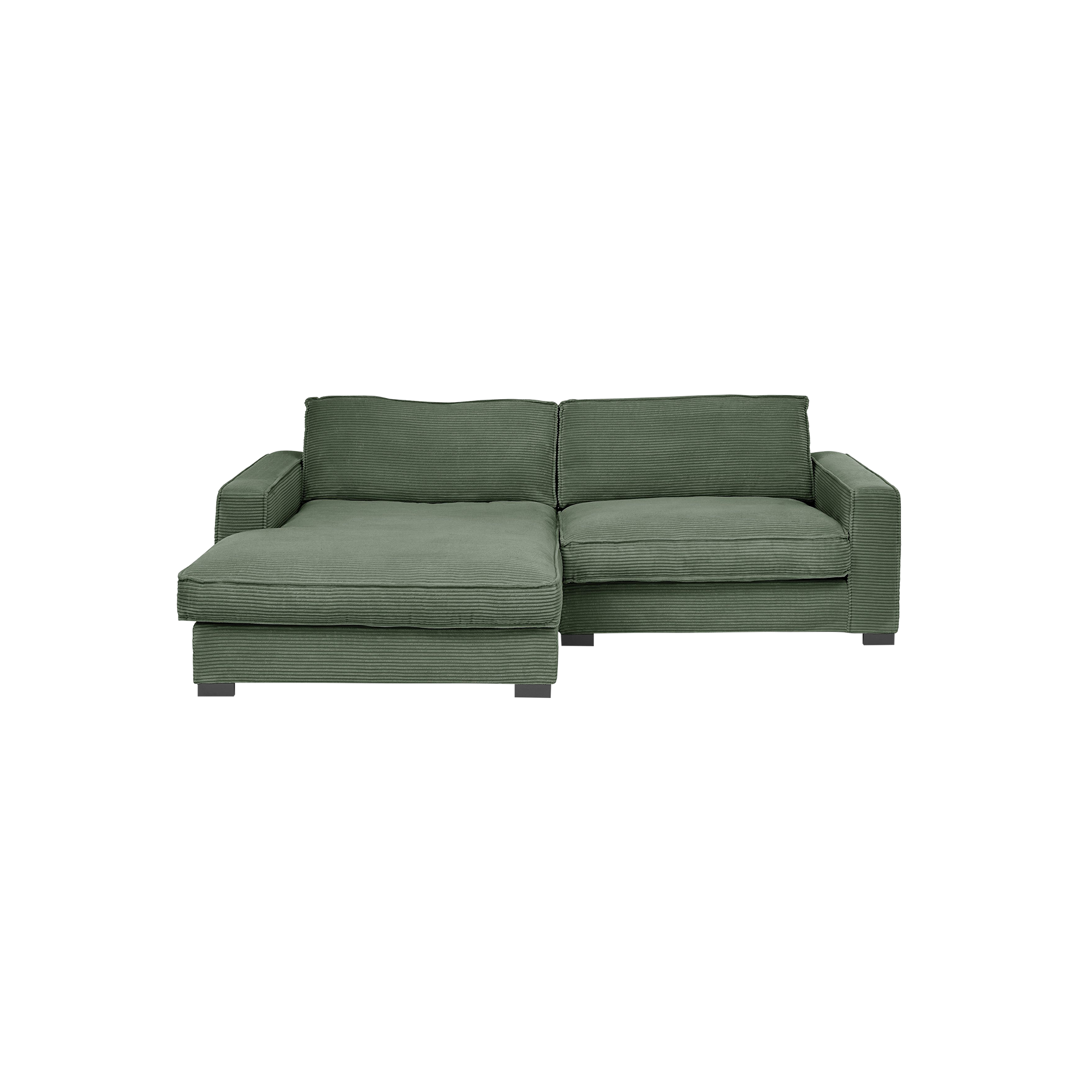 Ecksofa Happy Dunkelgrün