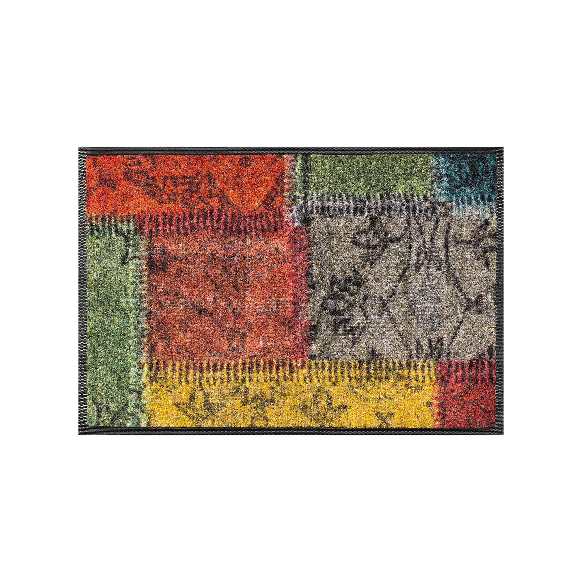 Fußmatte Vintage Patches 40x60 Bunt Fußmatte Vintage Patches 40x60 Bunt