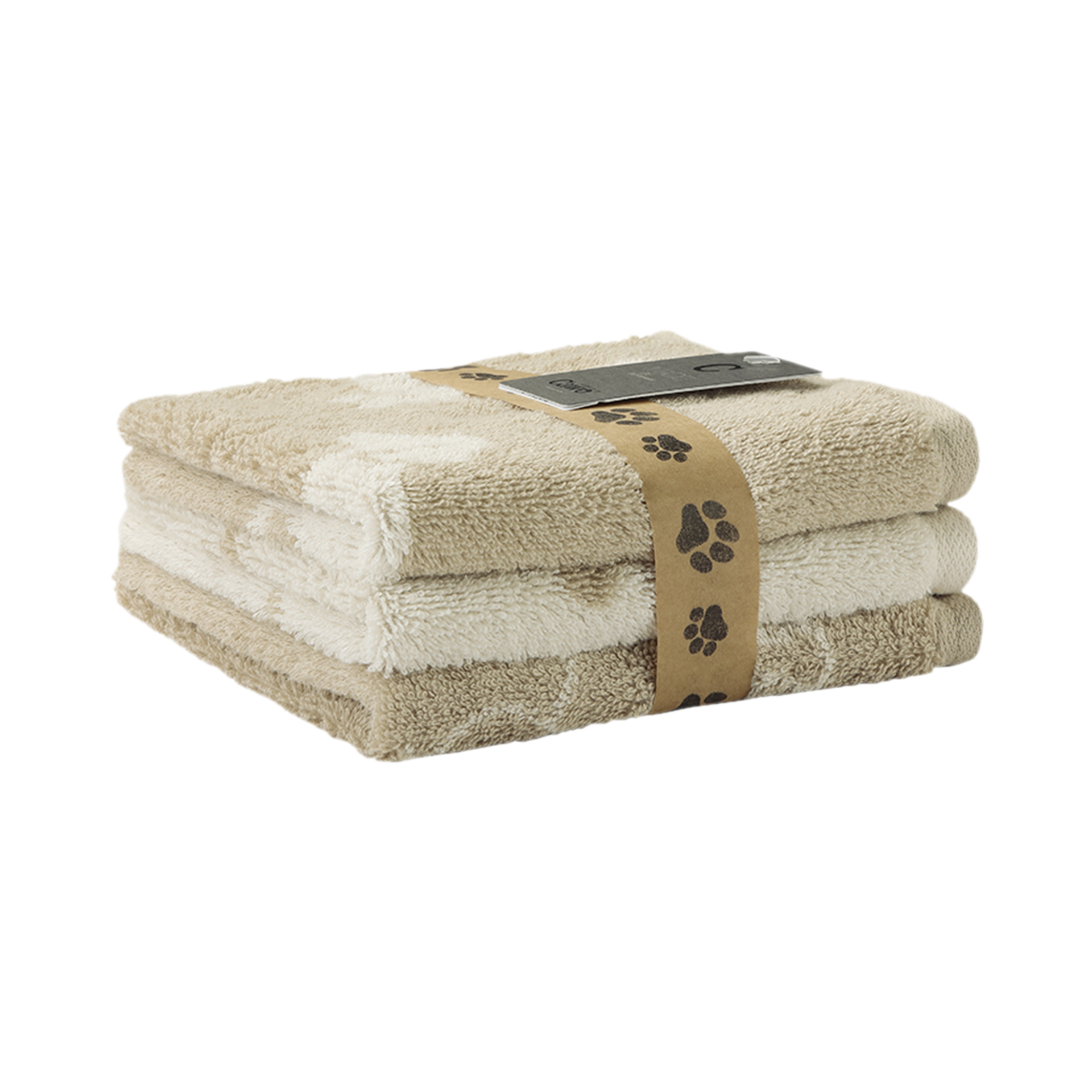 Cawö Seiftuch We love Dogs Beige Natur 30x30cm Cawö Seiftuch We love Dogs Beige Natur 30x30cm