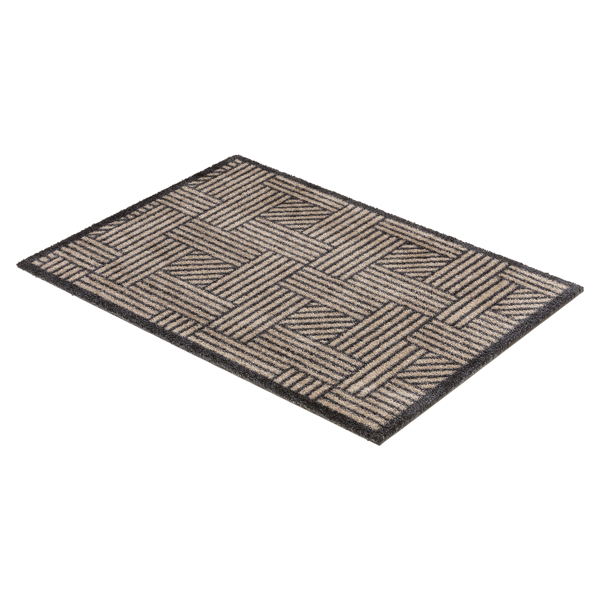 SCHÖNER WOHNEN-Kollektion Fußmatte Manhattan 67x100 Gitter Beige-Anthrazit SCHÖNER WOHNEN-Kollektion Fußmatte Manhattan 67x100 Gitter Beige-Anthrazit