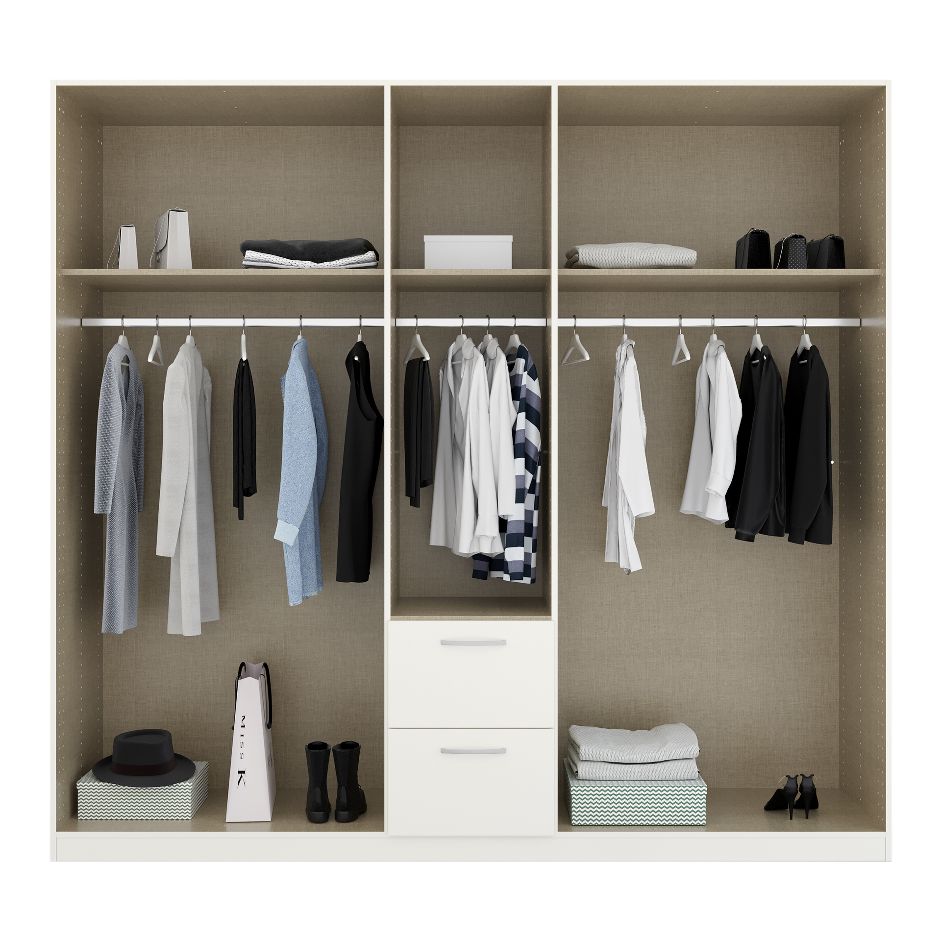 Drehtürenschrank Pure Weiß 54*226*210 Drehtürenschrank Pure Weiß 54*226*210