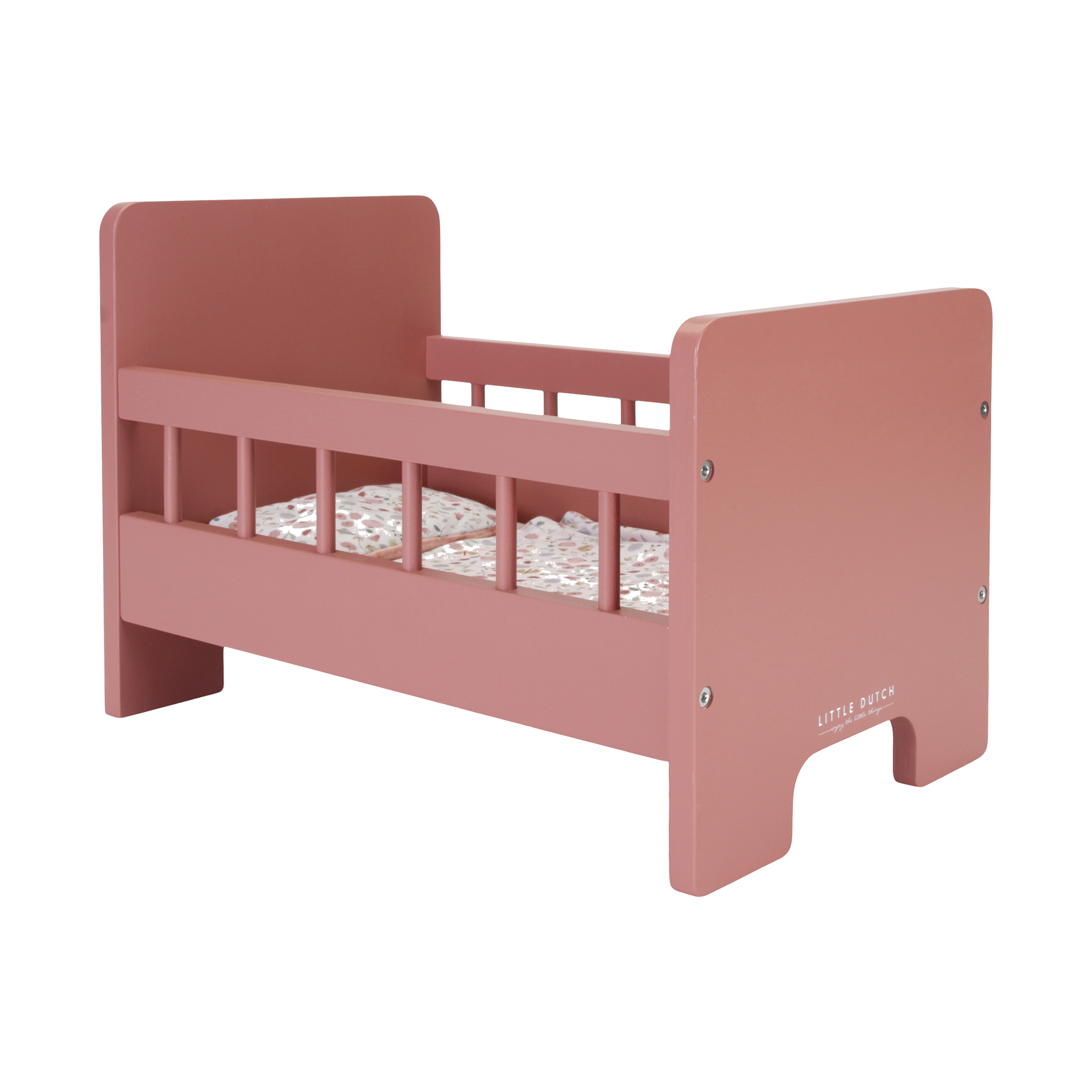 Holzspielzeug Little Dutch Puppen Bett Pink inkl. Stoff Holzspielzeug Little Dutch Puppen Bett Pink inkl. Stoff
