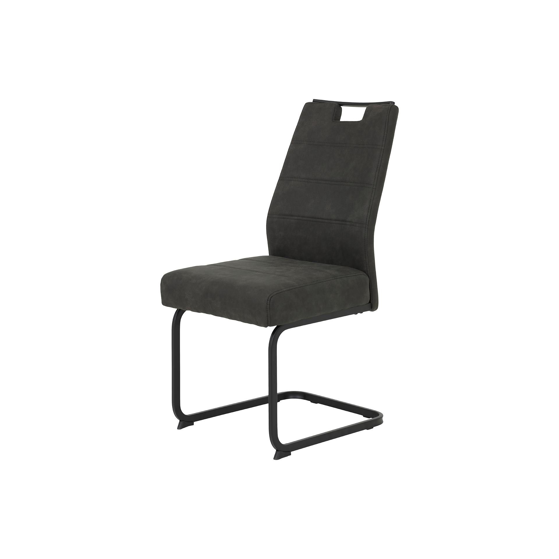 Stuhl Kerstin XL Bezug Vintage Anthrazit