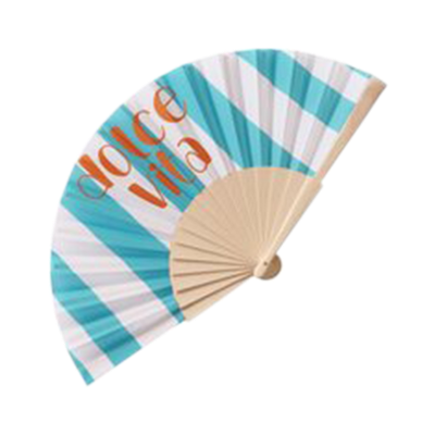 Fächer Dolce Vita Blau-Weiß