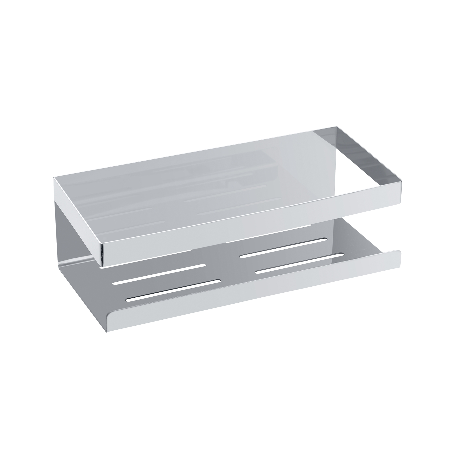 SCHÖNER WOHNEN-Kollektion Wandablage Meleto Silber glänzend SCHÖNER WOHNEN-Kollektion Wandablage Meleto Silber glänzend